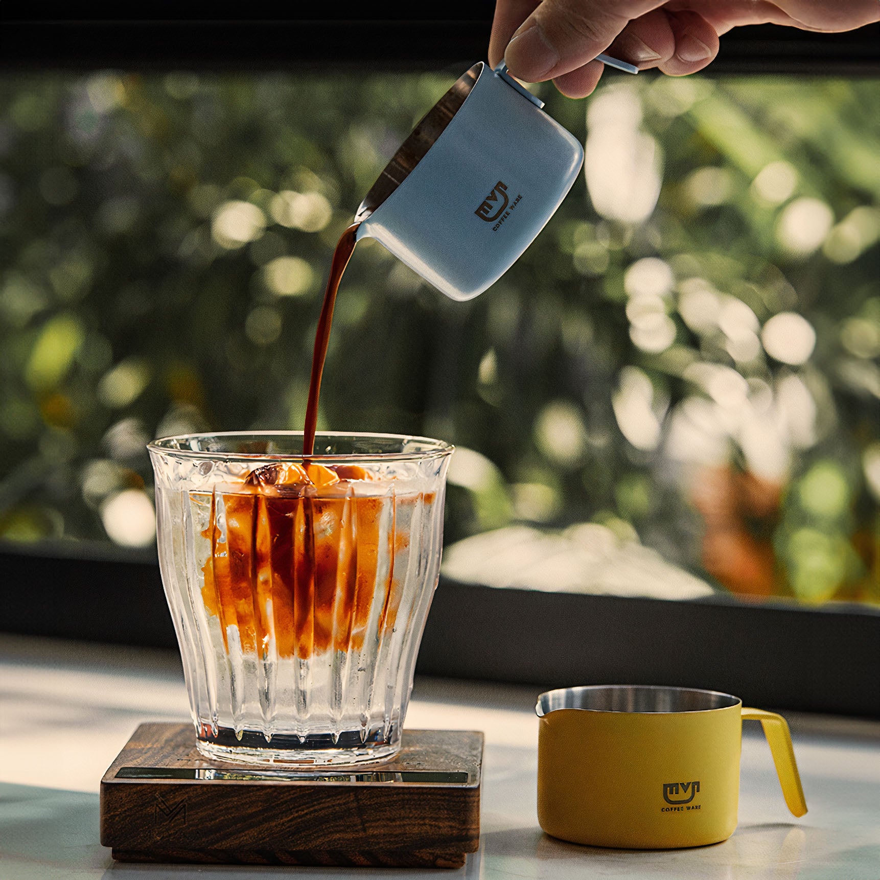 MUVNA Espresso Measuring Cup - Precise Coffee Dosing Tool for Baristas & Home Brewing - Perfect for Espresso, Latte & Cappuccino Making