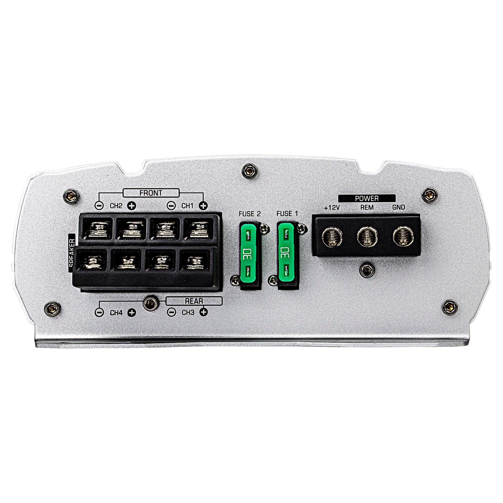 4 Channel Mosfet Marine Amplifier - Mini Design Waterproof Boat Audio System (APMRQ 4095) for Boats, Yachts & Marine Vehicles