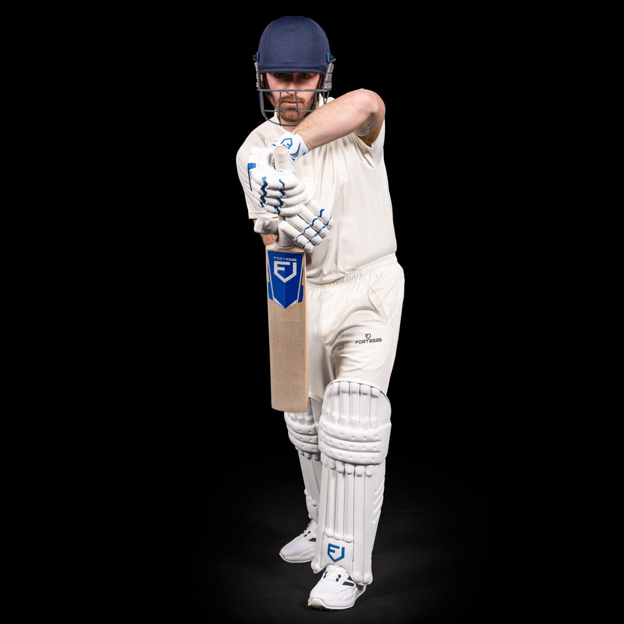 FORTRESS Original 100 Cricket Batting Pads - Professional Leg Protection for Cricket Players - Perfect for Practice & Matches