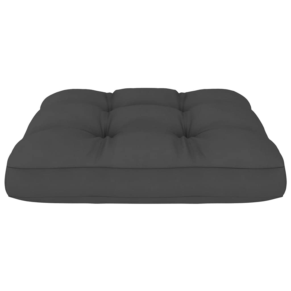 FAMIROSA 2-Piece Pallet Sofa Cushion Set - Premium Anthracite Gray Outdoor Furniture Cushions for Patio, Deck, and Garden Lounge Chairs