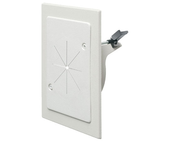 Stainless Steel Cable Entry Bracket with Slotted Cover - Weatherproof Electrical Conduit Fitting for Outdoor/Indoor Wiring Installations (Ideal for Home, Office & Industrial Cable Management)