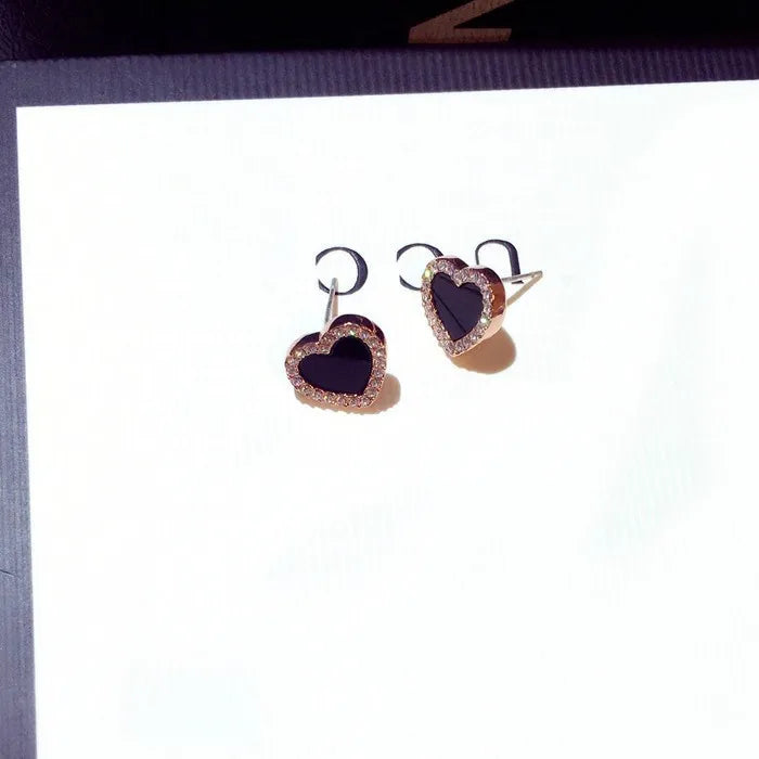 Elegant Heart-Shaped Stud Earrings for Women - Perfect for Valentine's Day, Anniversary & Romantic Date Night Gifts
