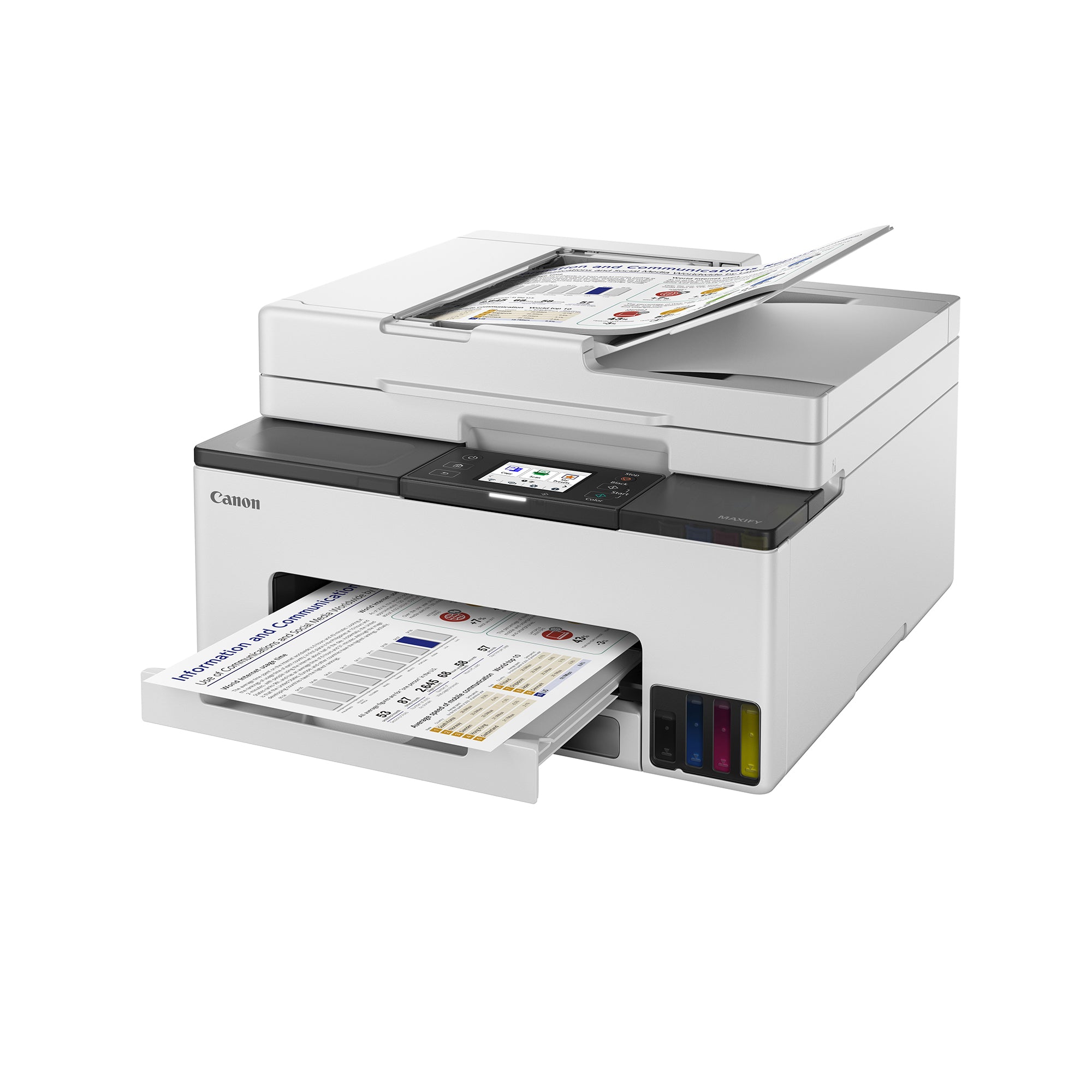 Canon MAXIFY GX2070 Wireless Business Inkjet All-in-One Printer - High-Yield Ink Tank for Office, Home Office & Small Business Printing Needs