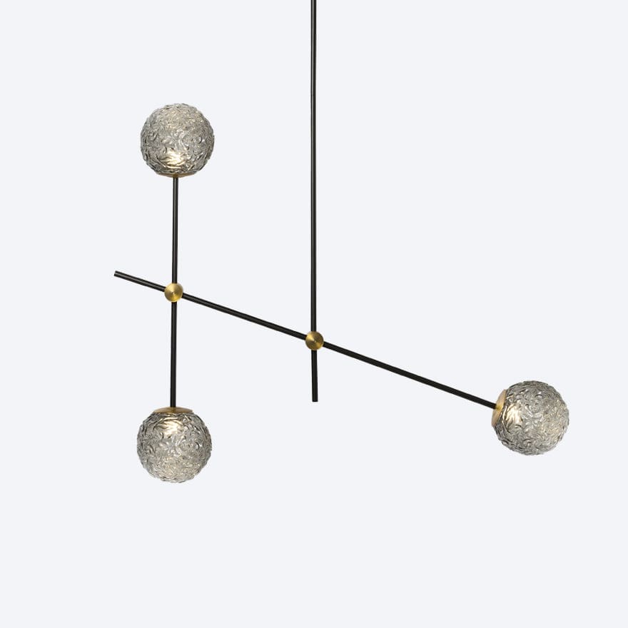 APENERA 3-Pack Modern Pendant Lights - Sleek Hanging Fixtures for Kitchen Island, Dining Room & Bedroom Lighting - Dimmable LED Chandelier for Home Decor