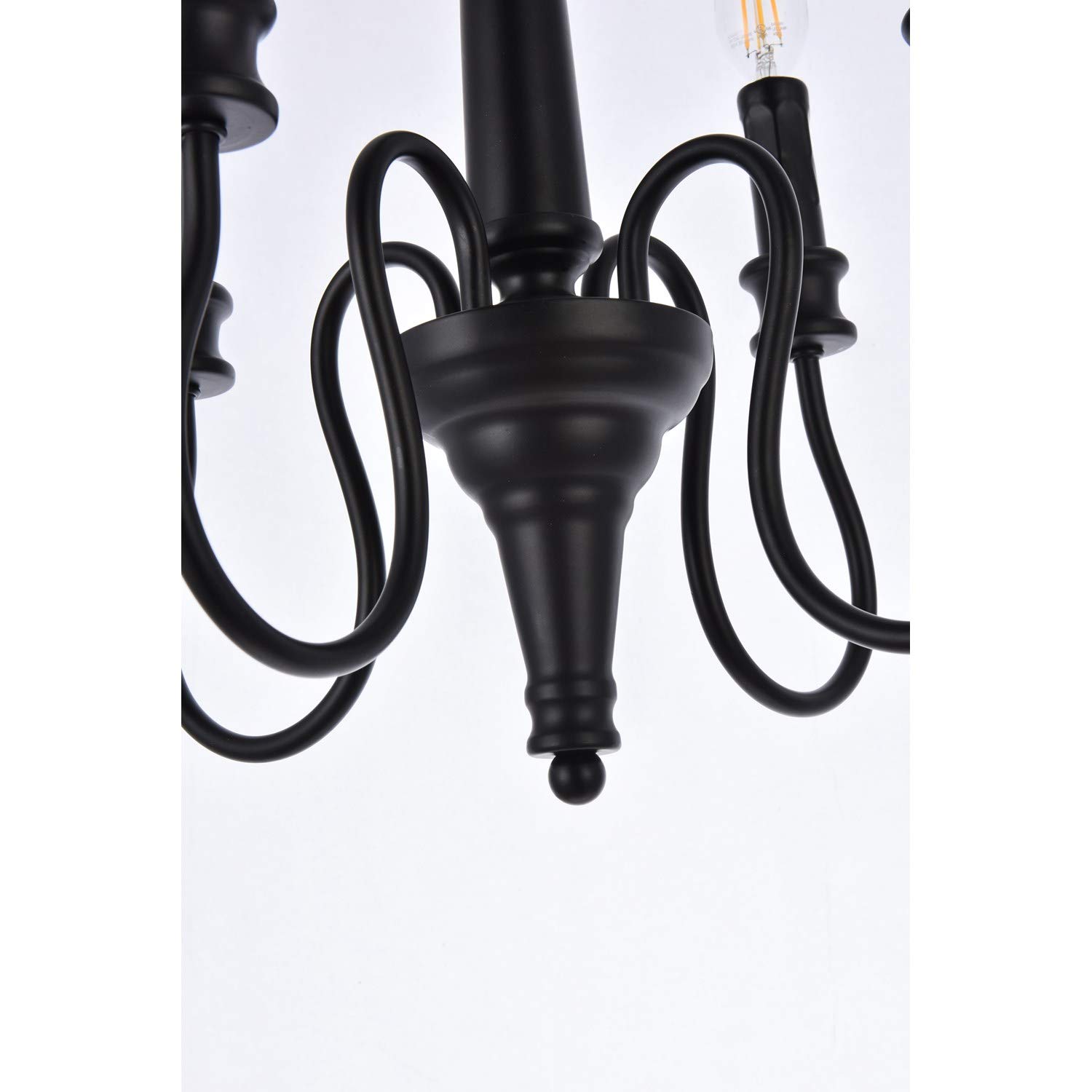 Black Flynx 4-Light Modern Pendant Lighting Fixture - Perfect for Kitchen Island, Dining Room, and Living Room Ceiling Decor