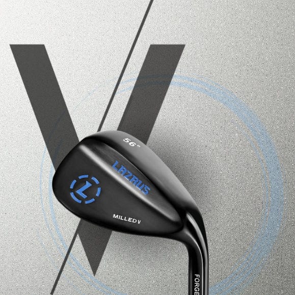 Lazrus Premium Milled V Wedges Golf Club Set - 52°, 56°, 60° Loft - Forged Wedges for Short Game & Bunker Shots - Perfect for Golfers Seeking Precision & Spin Control on the Course