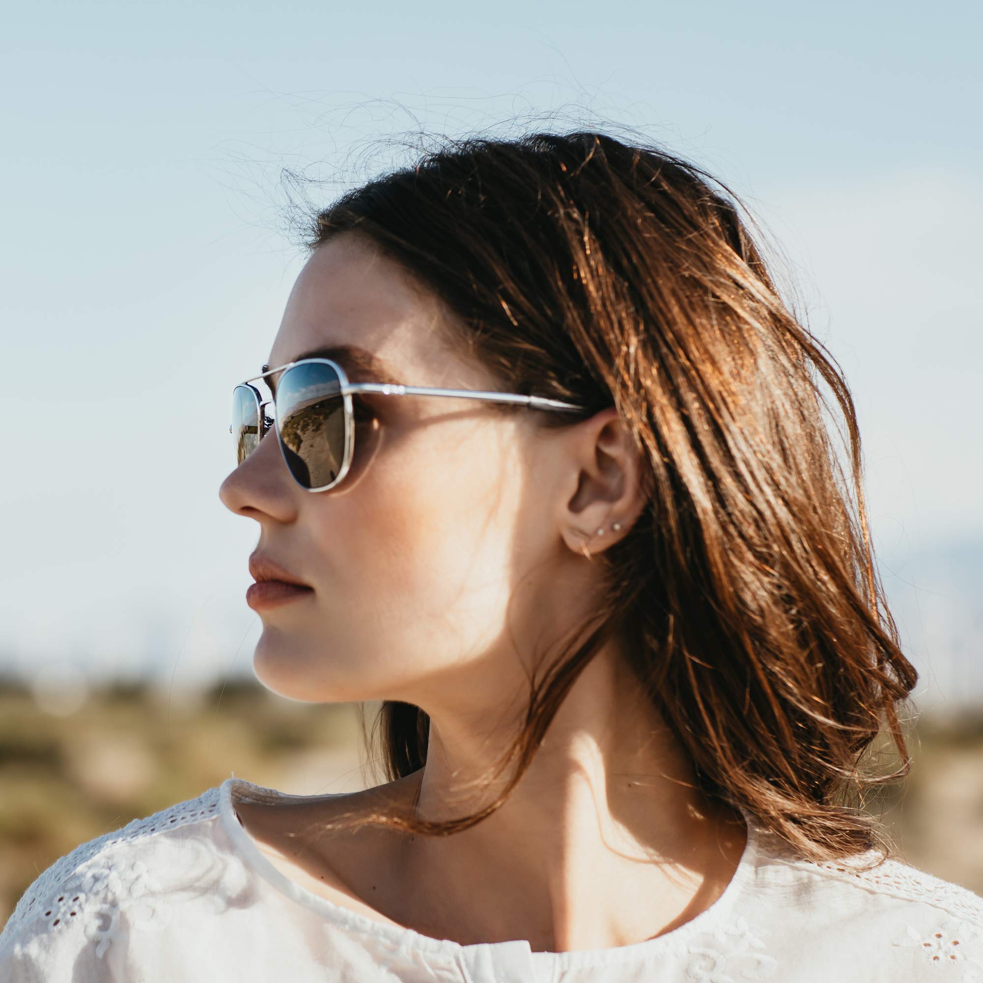 AO Original Pilot Sunglasses - SkyMaster Polarized Glass Lenses for Men & Women - Classic Aviator Style for Driving, Flying & Outdoor Activities