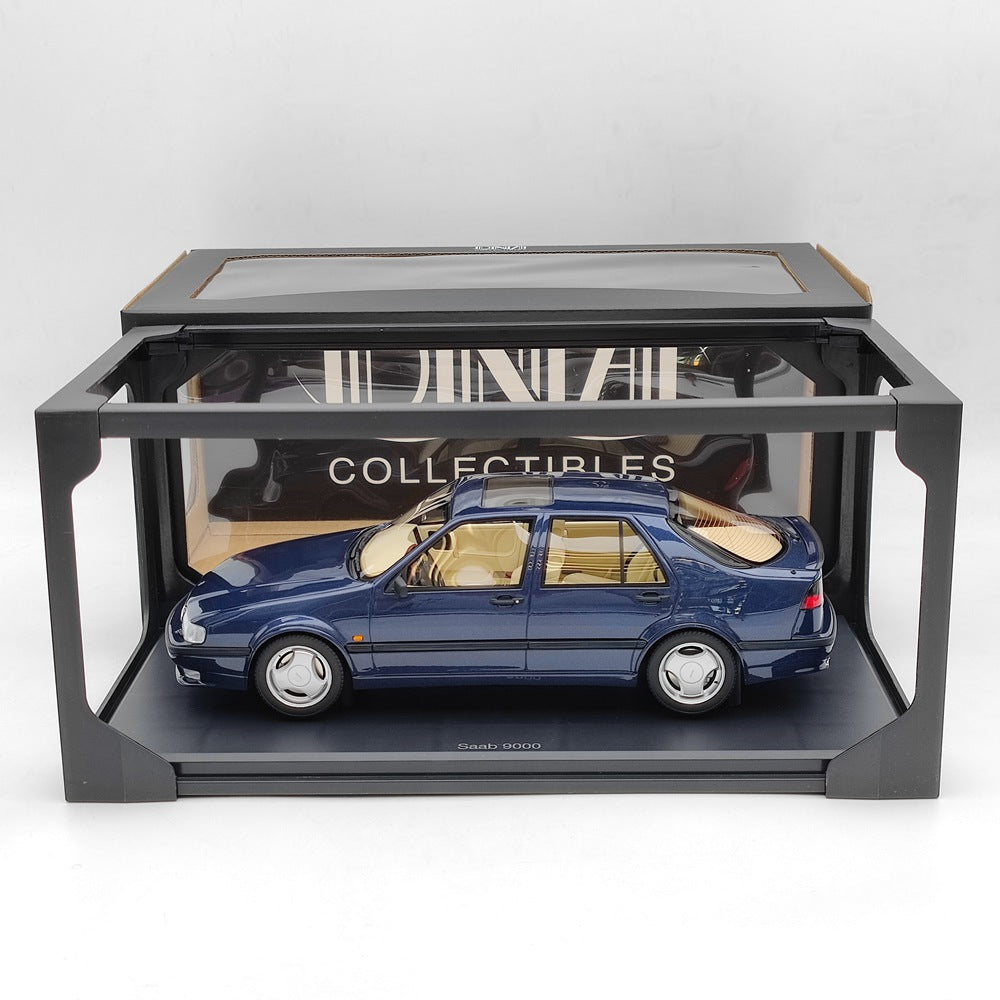 1/18 Scale Saab 9000 Aero CS 1985 Limited Edition Blue Resin Model Car - DNA Collectibles DNA000139 - Perfect for Car Enthusiasts, Collectors, and Gift Giving