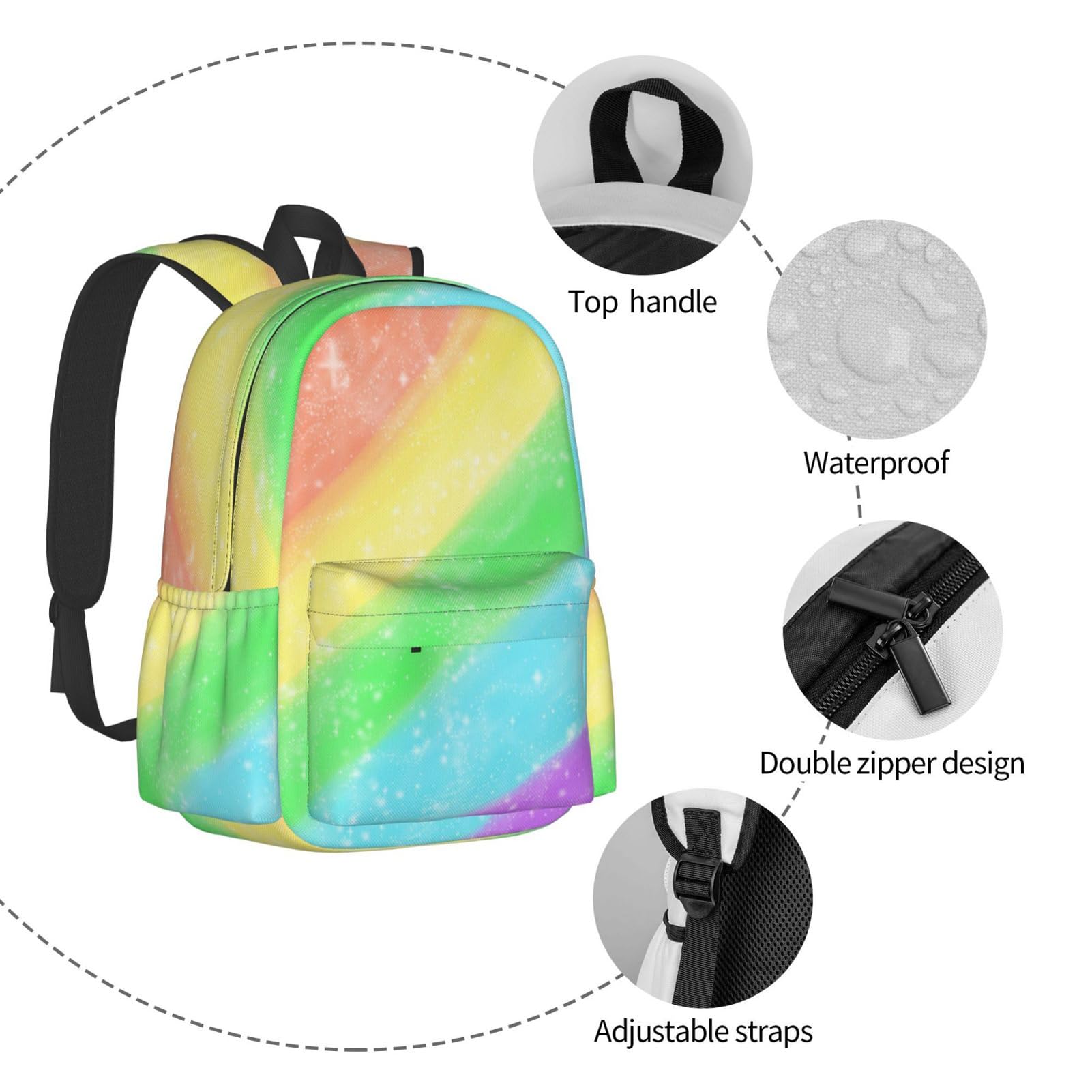 Stylish Kids Backpack with Laptop Compartment - Durable School Bag for Boys, Girls & Teens - Perfect for School, Travel & Sports (Multiple Colors)