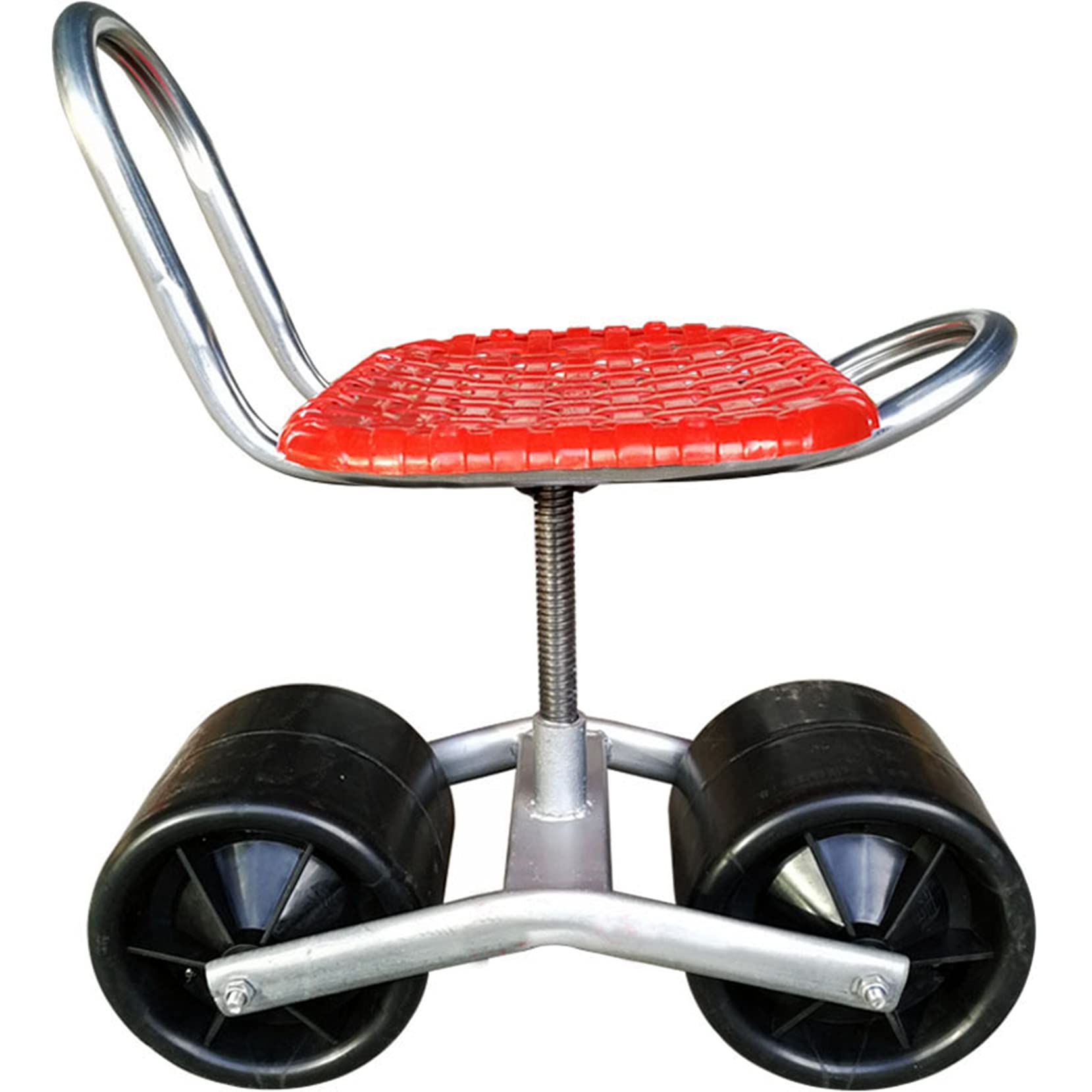 HAN XIU Adjustable 360° Swivel Garden Cart Seat with Wheels - Ergonomic Gardening Stool for Weeding, Planting & Harvesting - Perfect for Strawberry Picking, Flower Beds & Outdoor Yard Work