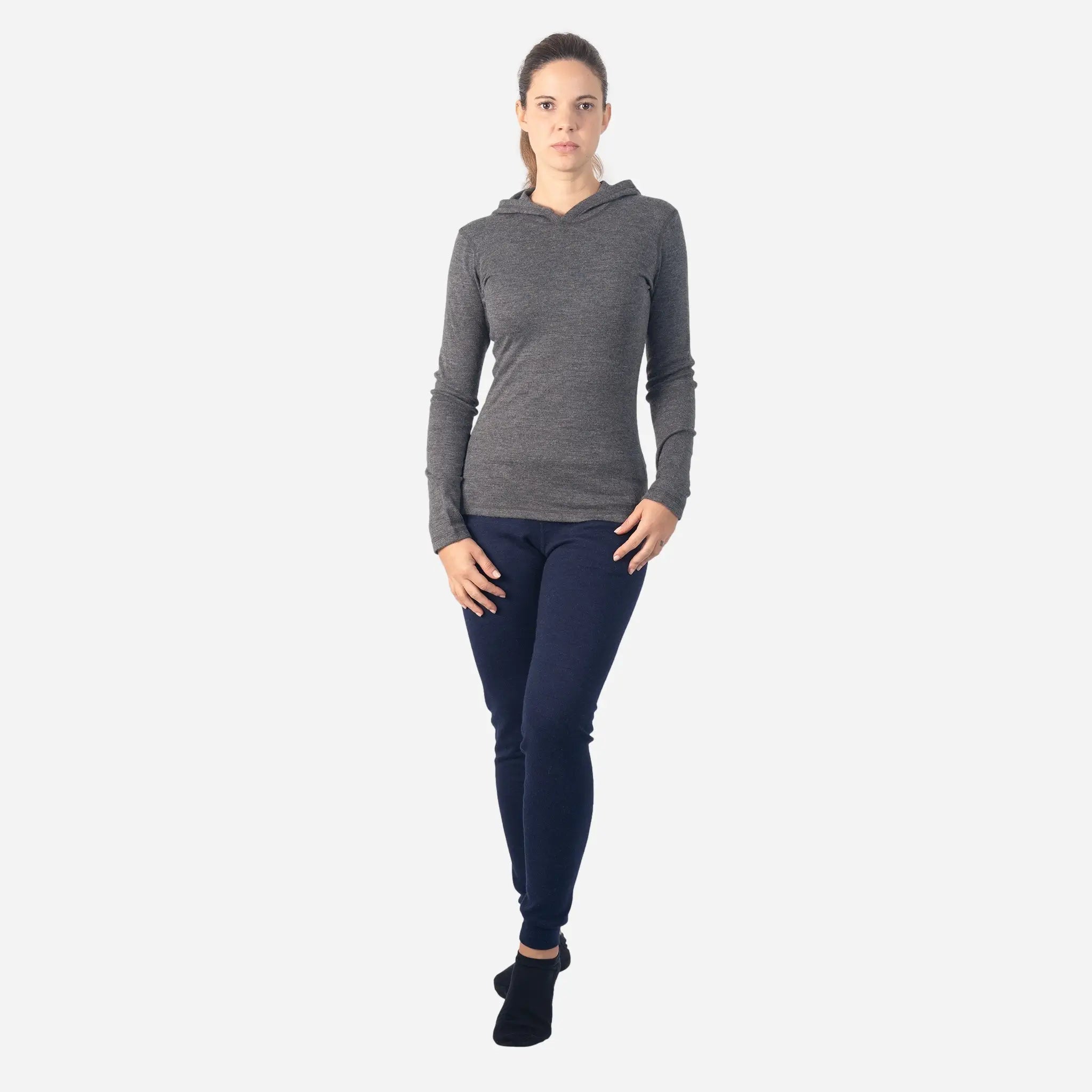 Women's Alpaca Wool Pullover Hoodie - Soft & Lightweight 300 GSM Winter Sweater for Women | Cozy Outdoor & Casual Wear