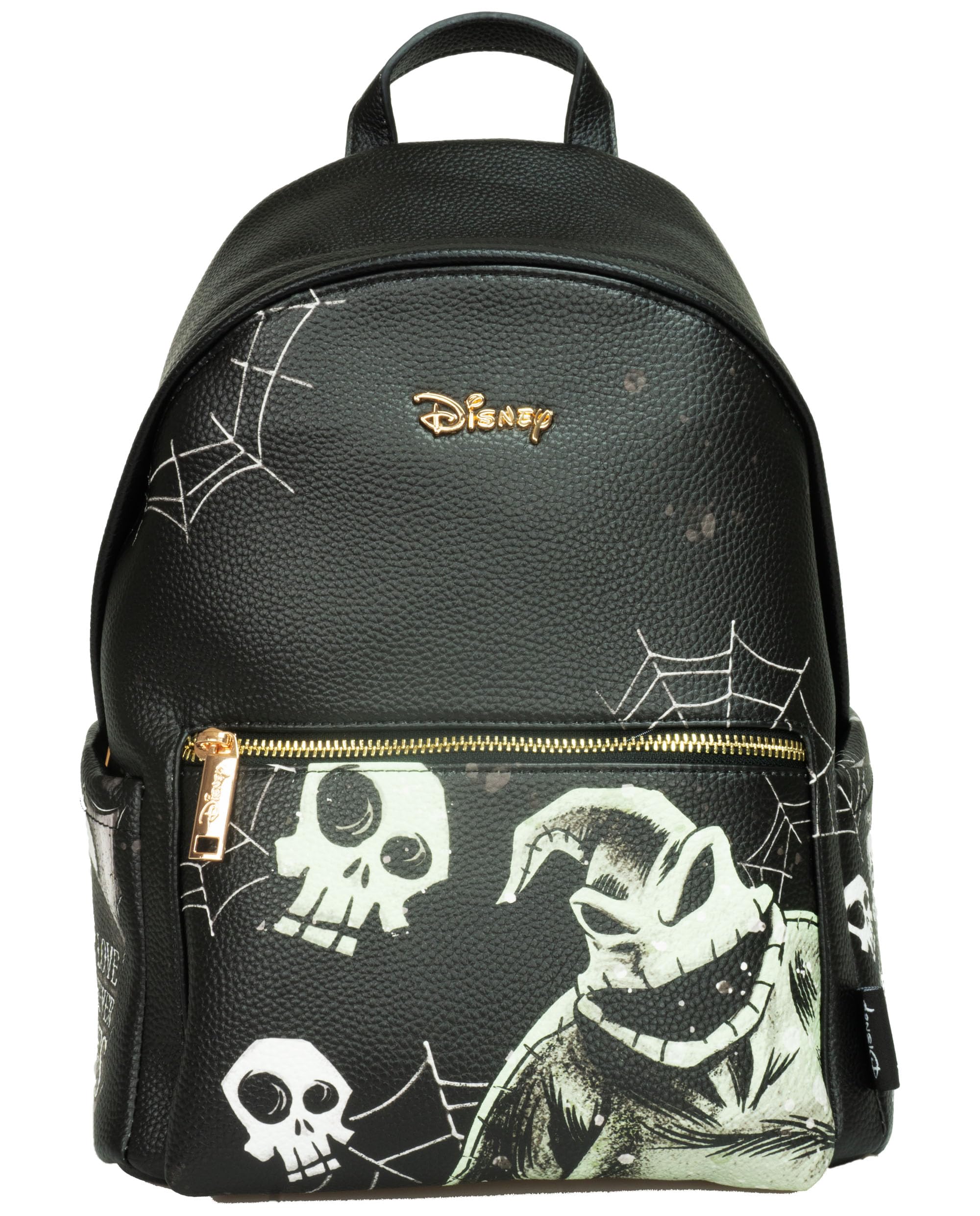 Disney Nightmare Before Christmas Oogie Boogie 12 Inch Vegan Leather Mini Backpack for Women & Teens - Halloween Cosplay, Theme Park Accessory, Anime Convention Bag
