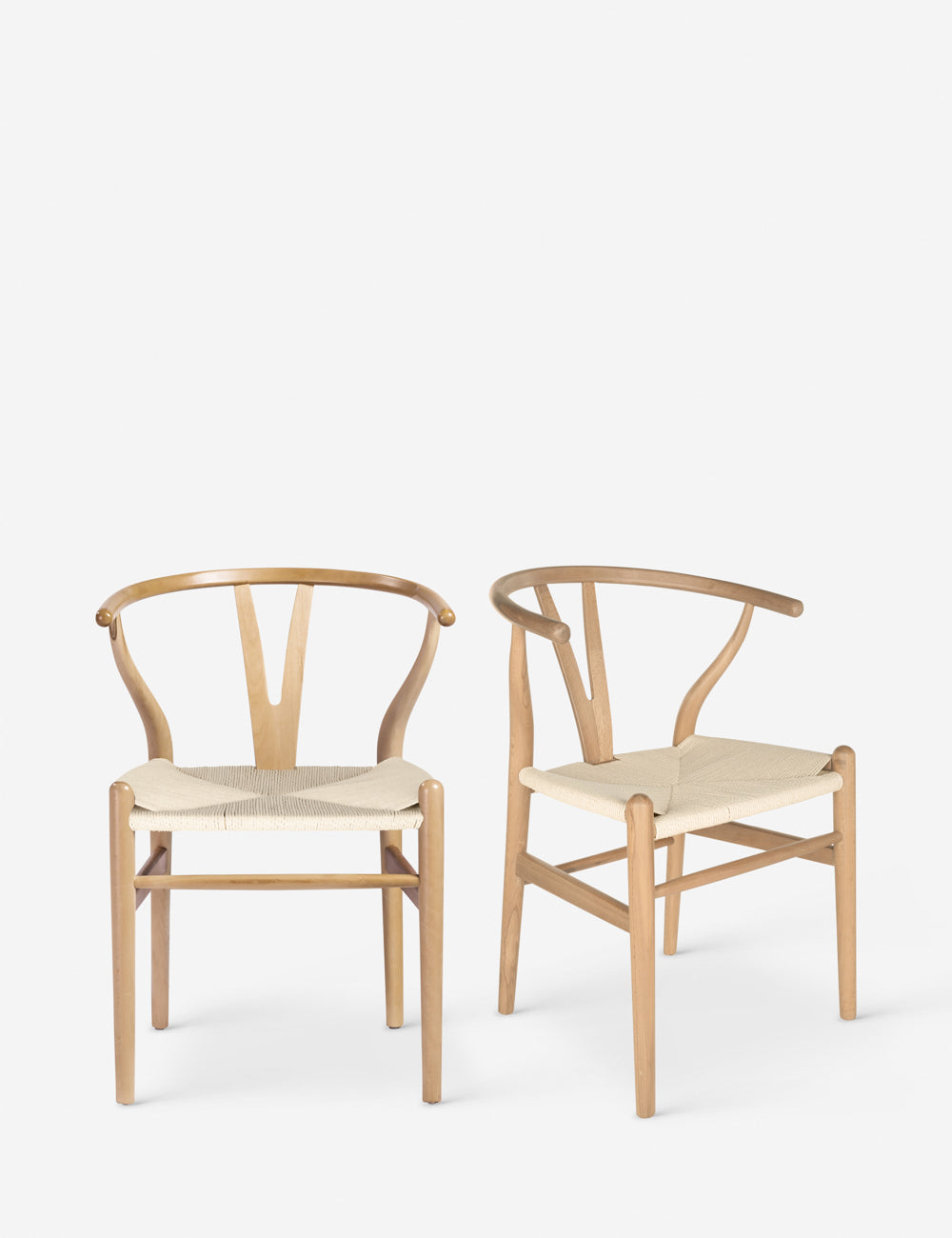 Modern Cylia Dining Chairs Set of 2 - Mid Century Wooden Kitchen Chairs with Upholstered Seat - Perfect for Dining Room, Kitchen, Breakfast Nook & Home Office