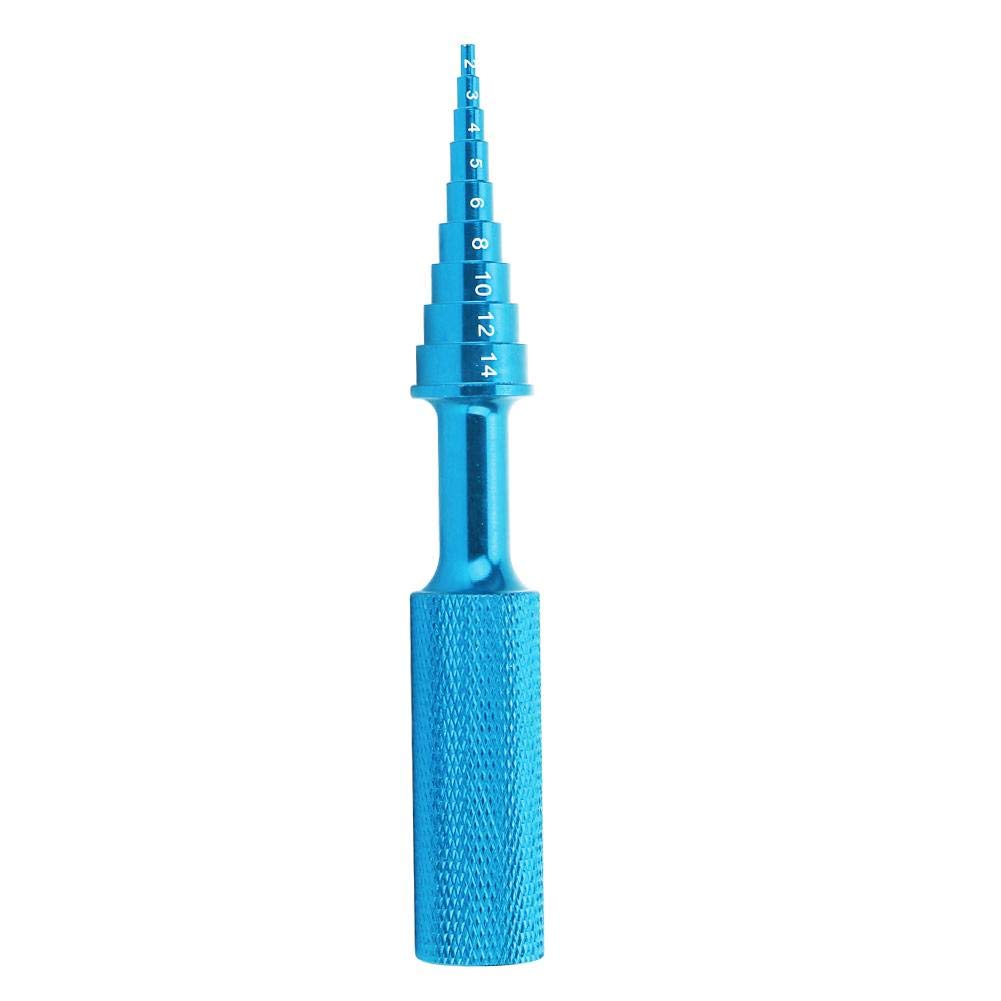 铝合金RC车轴承拆卸工具 转向轮毂拆卸器 RC车配件(蓝色) 适用于RC车维修与升级