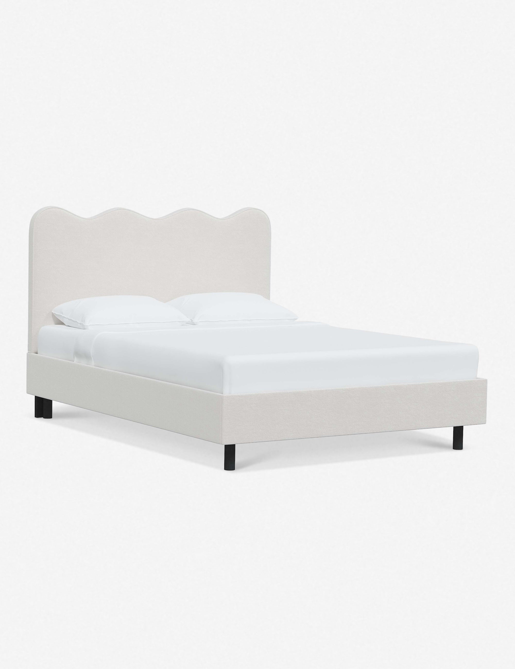 Modern Clementine Platform Bed Frame - Queen Size, Wooden Slat Support, Sturdy & Minimalist Design - Perfect for Bedrooms, Guest Rooms & Small Spaces