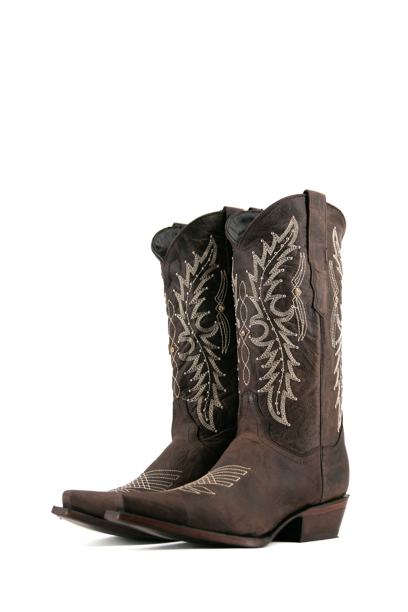 Paulina Snip Toe Cowgirl Boots for Women - Western Ankle Boots with Pointed Toe & Stylish Stitching | Perfect for Country Dancing, Rodeo Events & Casual Outfits