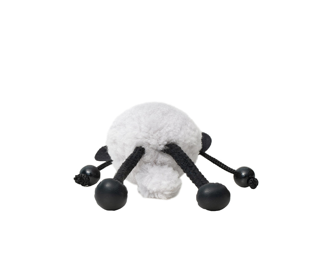 Australian Shepherd Fluffy Sheepskin Wool Keychain - Cute Animal Keyring for Dog Lovers, Perfect Gift for Pet Owners - Use for Keys, Bags, Backpacks & Gifts