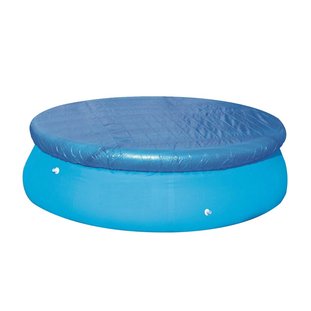 TINKSKY 15ft Round Easy Set Pool Cover for Frame & Inflatable Pools - Heavy Duty Swimming Pool Cover with 457cm Diameter - Perfect for Summer Backyard Protection, Fast Set Installation