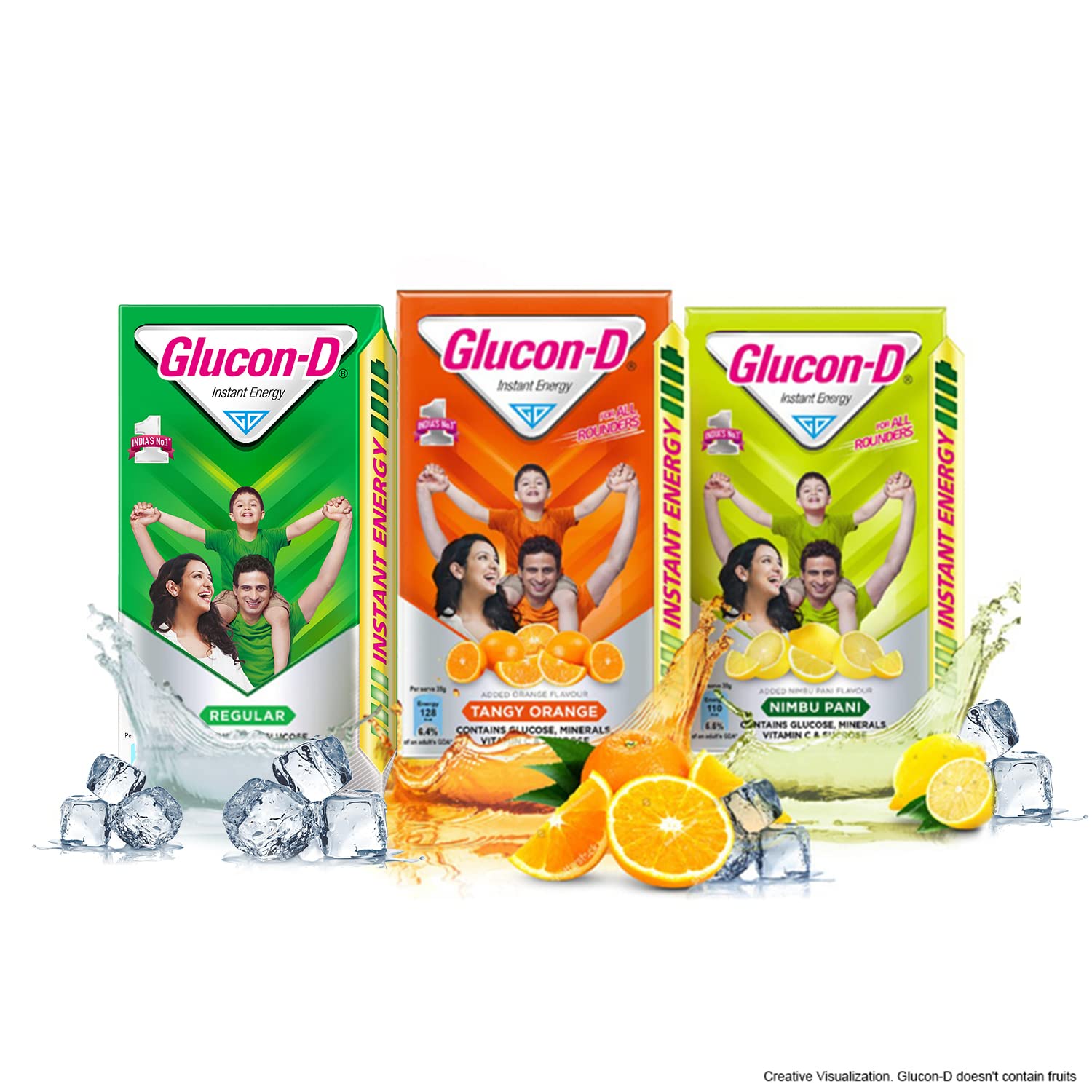 Glucon-D Nimbu Pani Glucose Powder (400g Jar) - Instant Energy Drink with Vitamin C & Calcium for Immunity & Bone Health | Refreshing Lemon Flavor | Perfect for Sports, Workouts & Daily Energy Boost