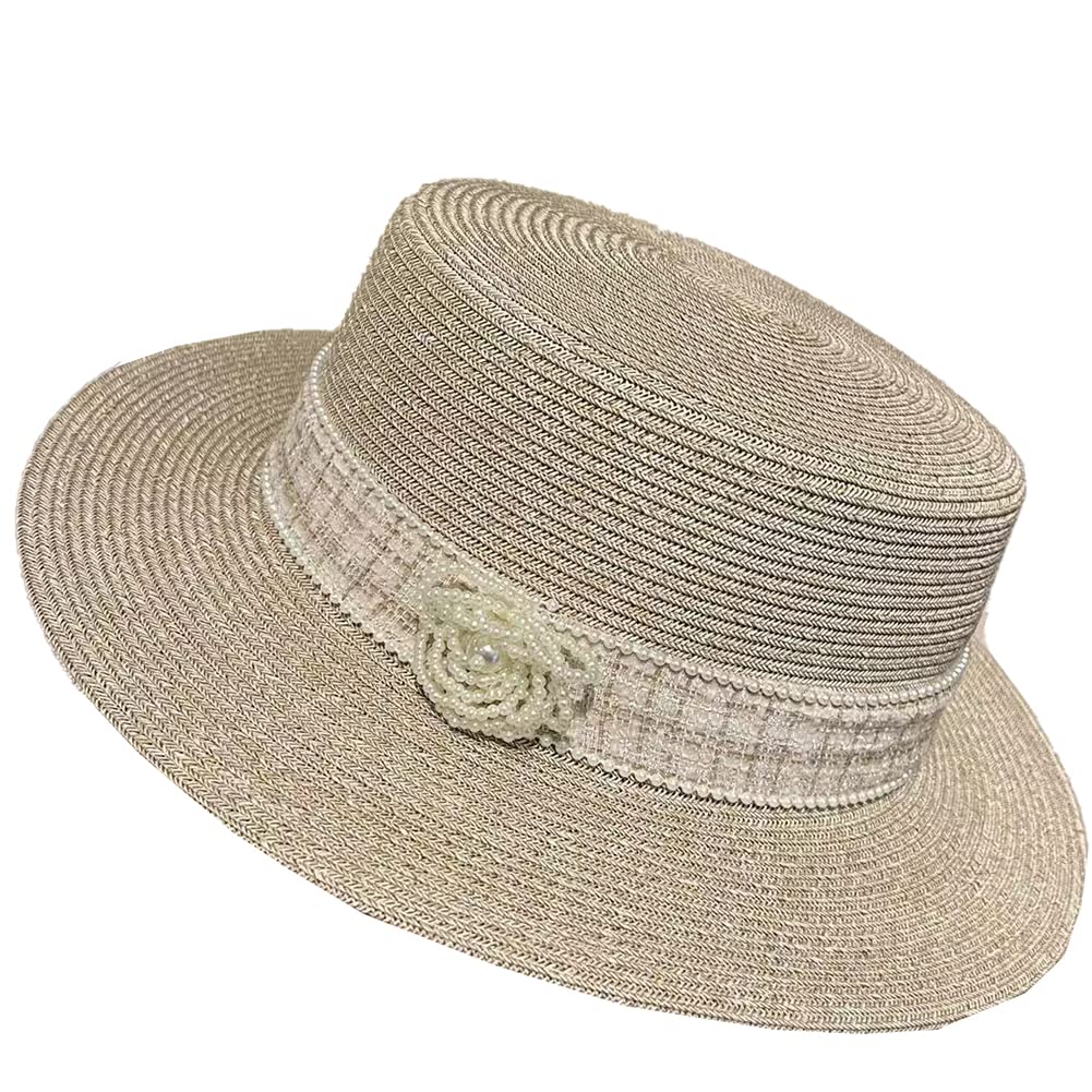 Stylish UV Protection Straw Beach Sun Hats for Women & Men - Summer Fedora Boater Hats for Outdoor Activities, Vacations, and Sun Protection