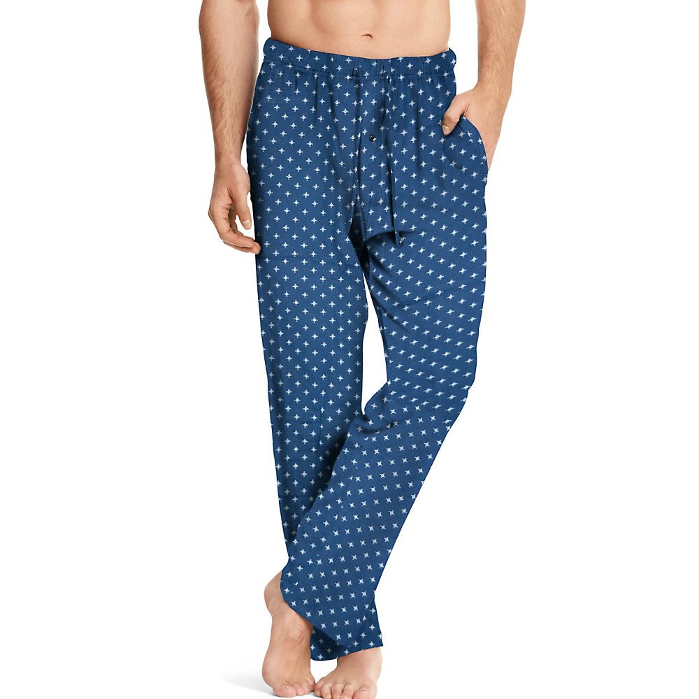 Hanes Men's ComfortSoft Cotton Printed Lounge Pants - Soft & Breathable Sleepwear for Relaxing at Home, Lounging & Travel - Perfect for Yoga, Sleeping & Casual Wear
