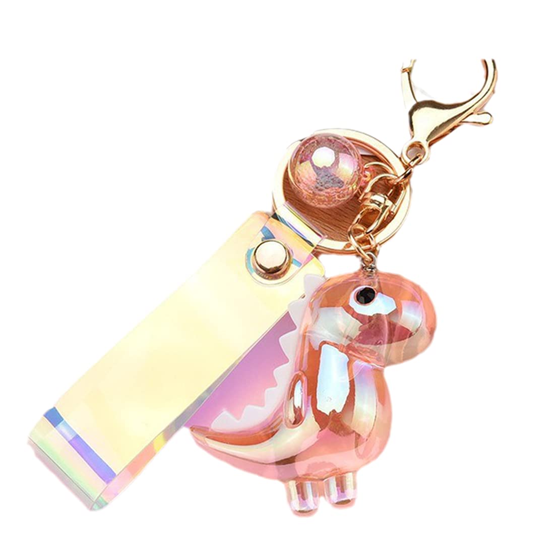 Cute Cartoon Dinosaur Keychain - Adorable Animal Charm Pendant for Couples, Car Keys & Bags - Perfect Gift for Dinosaur Lovers & Kids (Home, Office, Travel Accessory)
