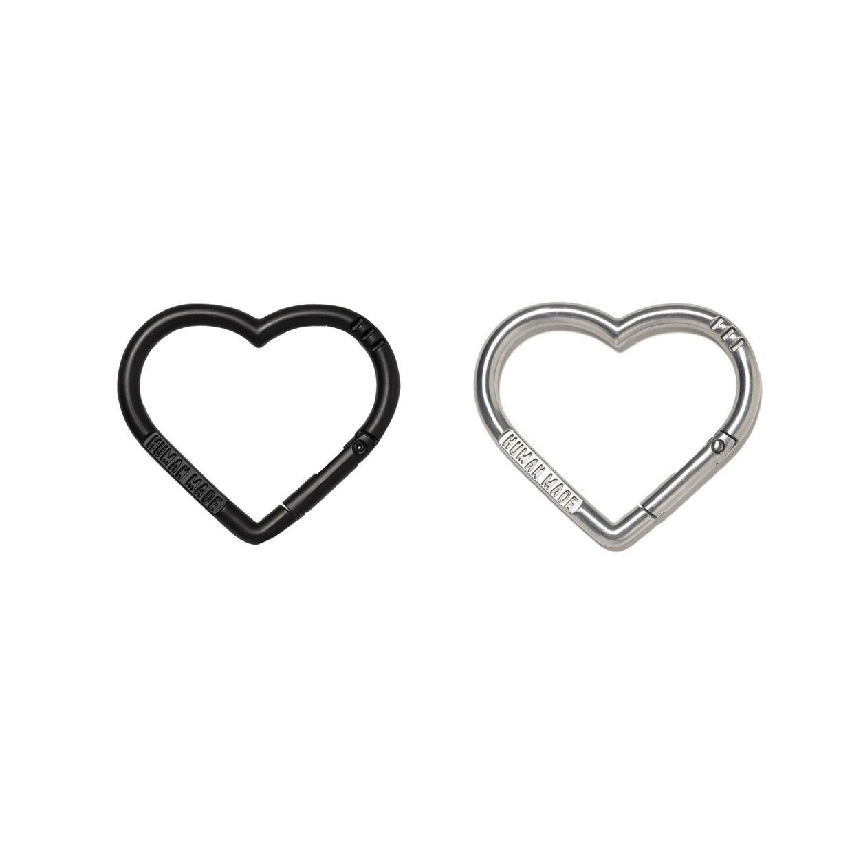 HUMAN MADE 24FW Heart-Shaped Carabiner Clip Keychain (HM28GD070) - Stylish Accessory for Keys, Bags & Outdoor Gear