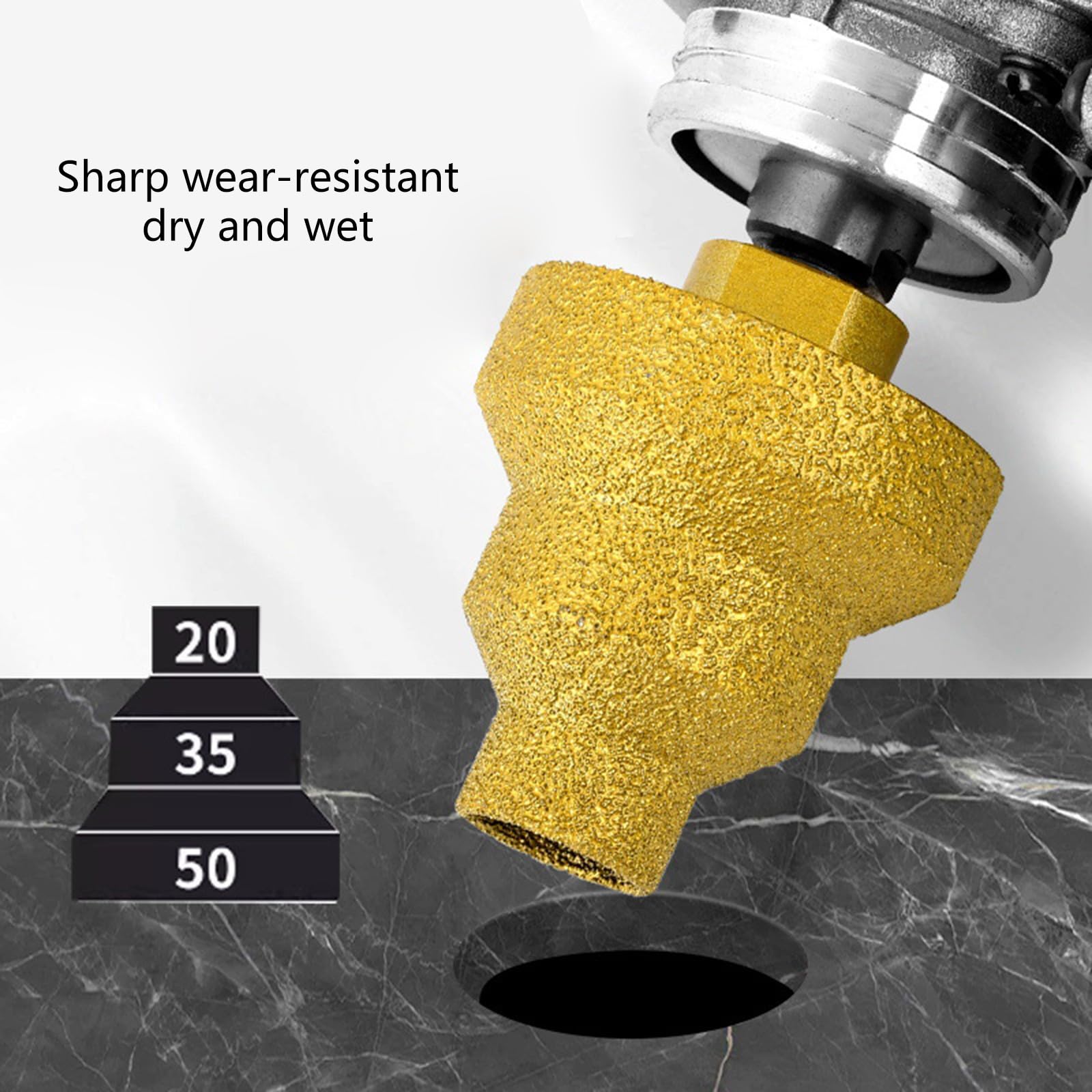 Diamond Coated Step Drill Bit 20-35-50mm | Straight Grooved Pagoda Hole Cutter | Cone Drill Bit for Metal, Wood & Plastic | Perfect for DIY Projects & Professional Use
