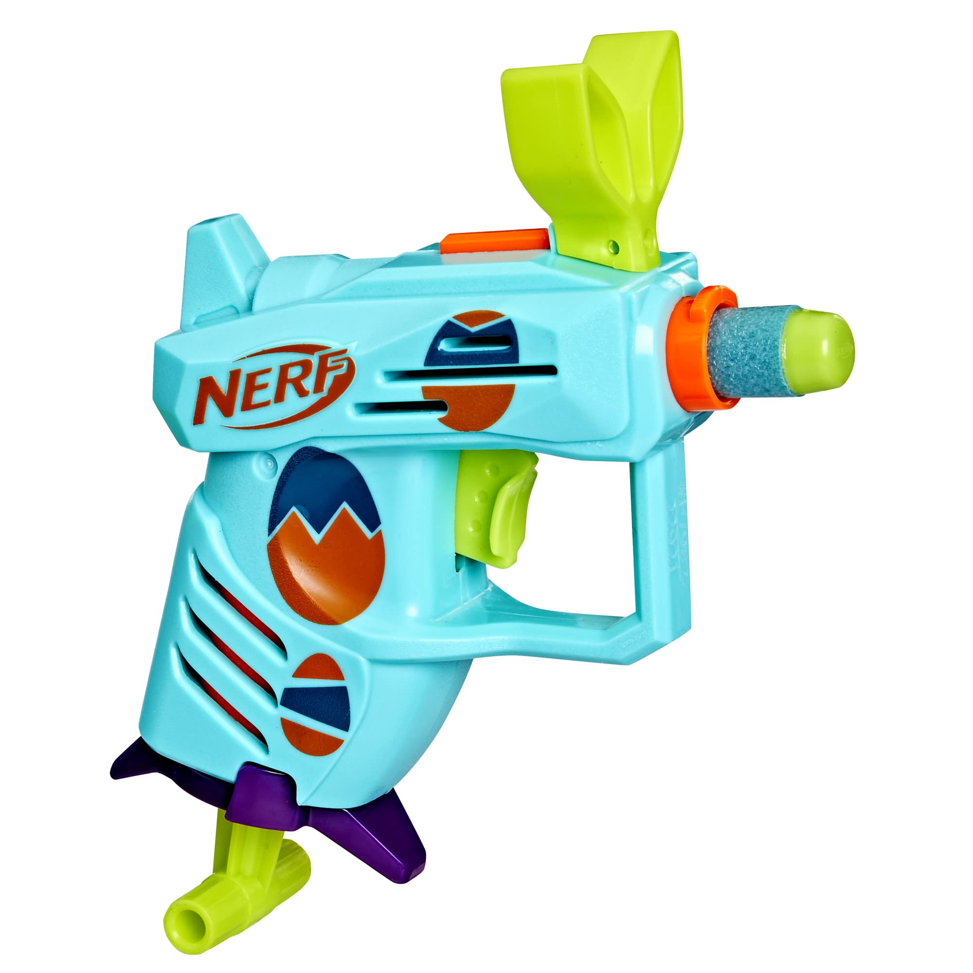 Nerf Elite 2.0 Easter Egg Hunt Blaster Toy - Spring-Action Foam Dart Gun with 2 Elite Darts for Kids Ages 8+ | Pull-to-Prime Design for Outdoor Play, Birthday Parties & Easter Egg Hunts