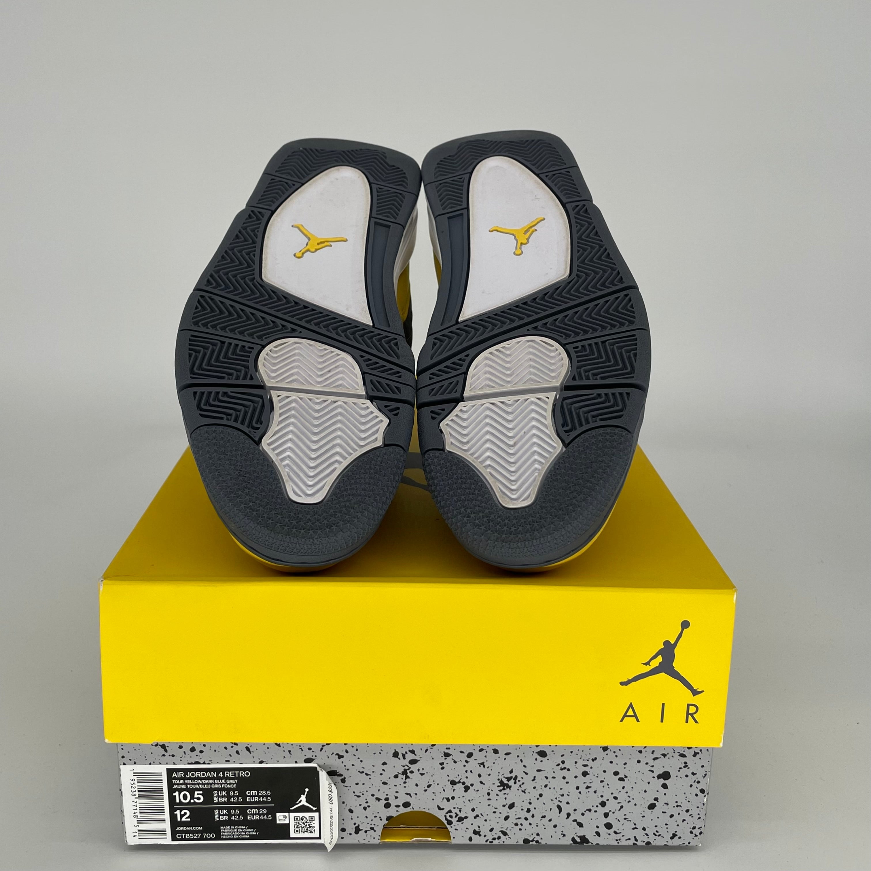 AIR JORDAN 4 RETRO 'LIGHTNING' 2021 - MEN'S SIZE 10.5 (CT8527-700) - Yellow & Black Basketball Shoes for Streetwear & Sneaker Collection