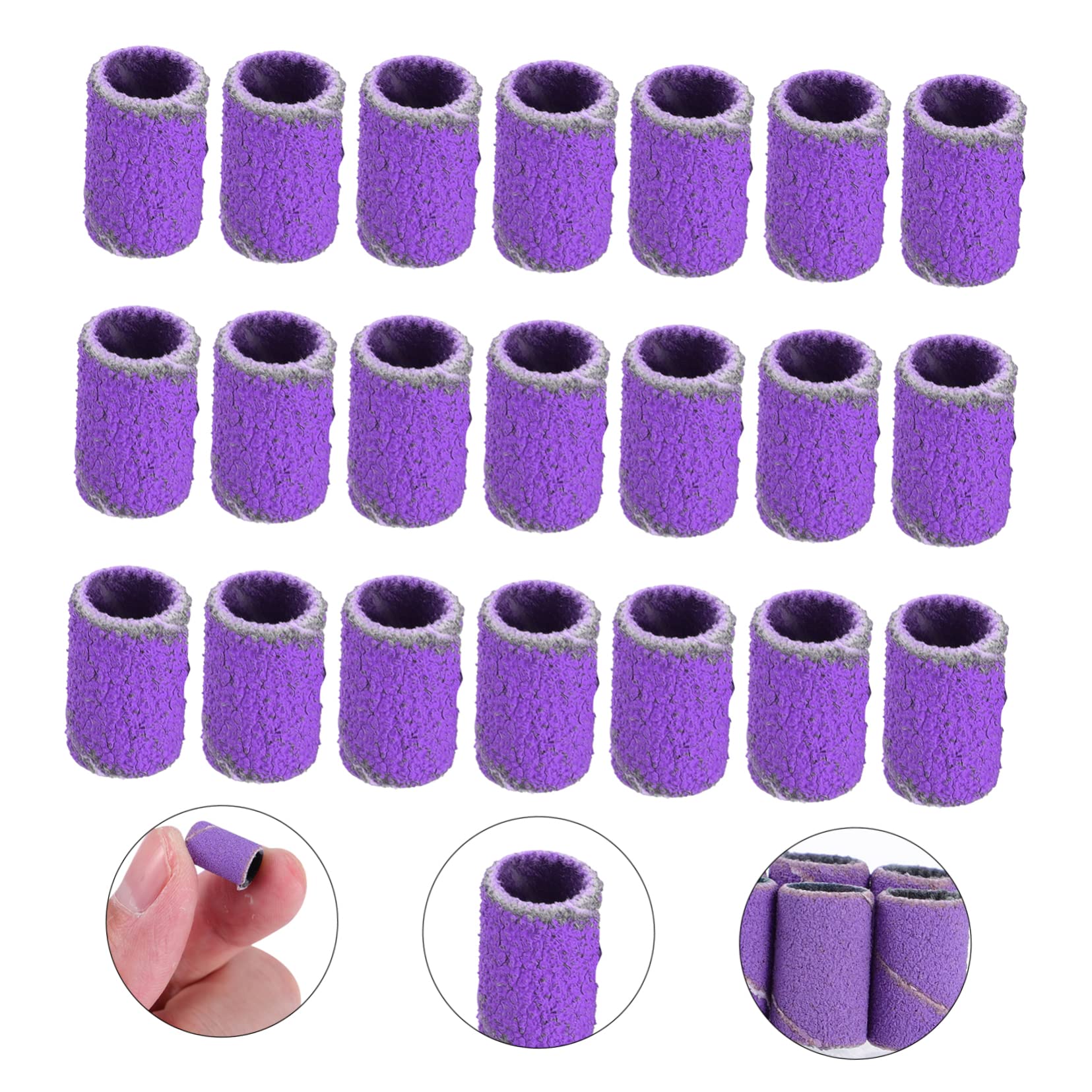 FRCOLOR 100pcs Nail Sanding Bands Set - Professional Nail Drill Sanding Bands for Manicure & Pedicure, Nail Polishing & Shaping Tool - Perfect for Home Salon, Nail Art & Professional Use
