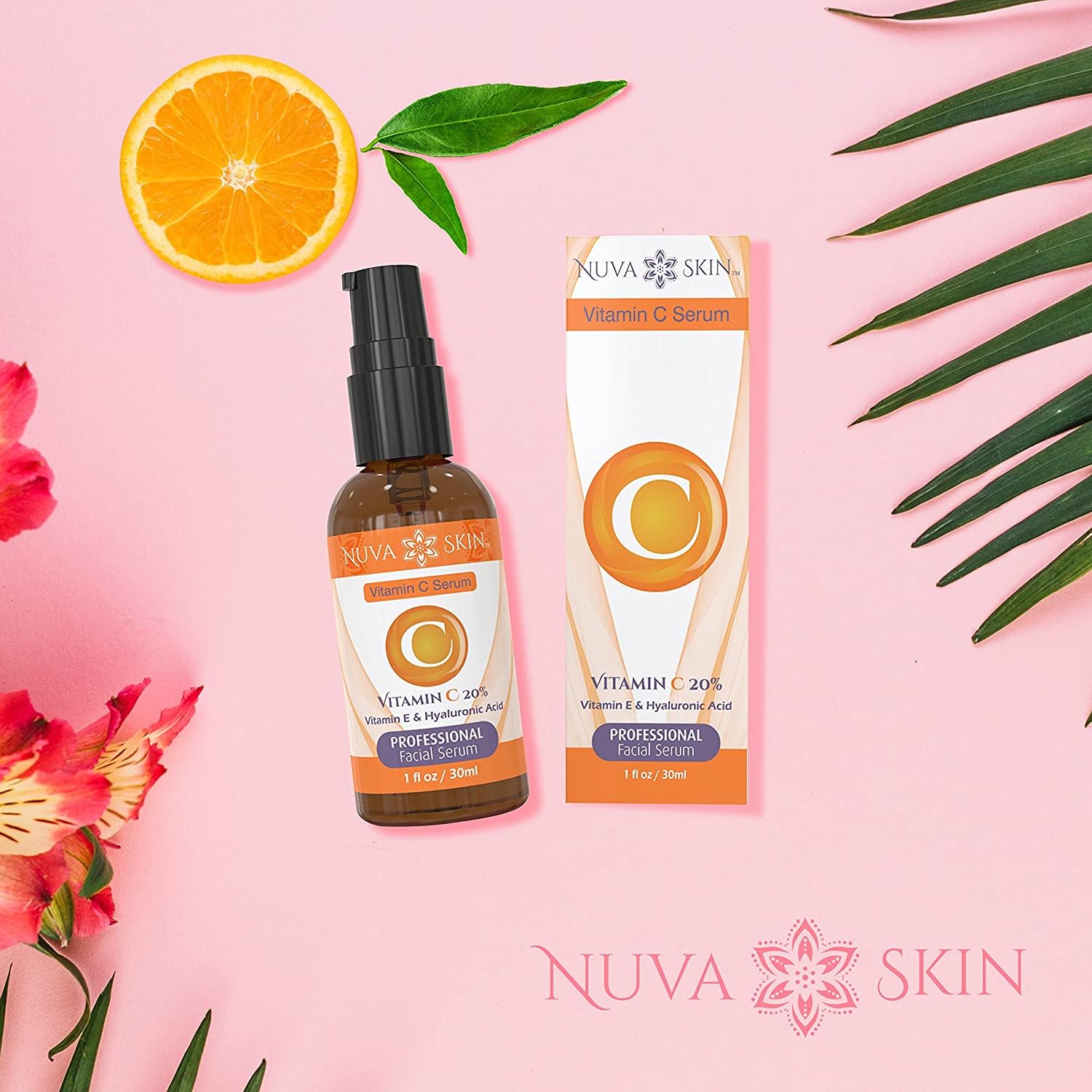 Best Vitamin C Serum for Face - Anti-Aging Brightening Serum with Hyaluronic Acid & Collagen Booster | Reduces Acne & Dark Spots | Perfect for Daily Skincare Routine & Nighttime Use