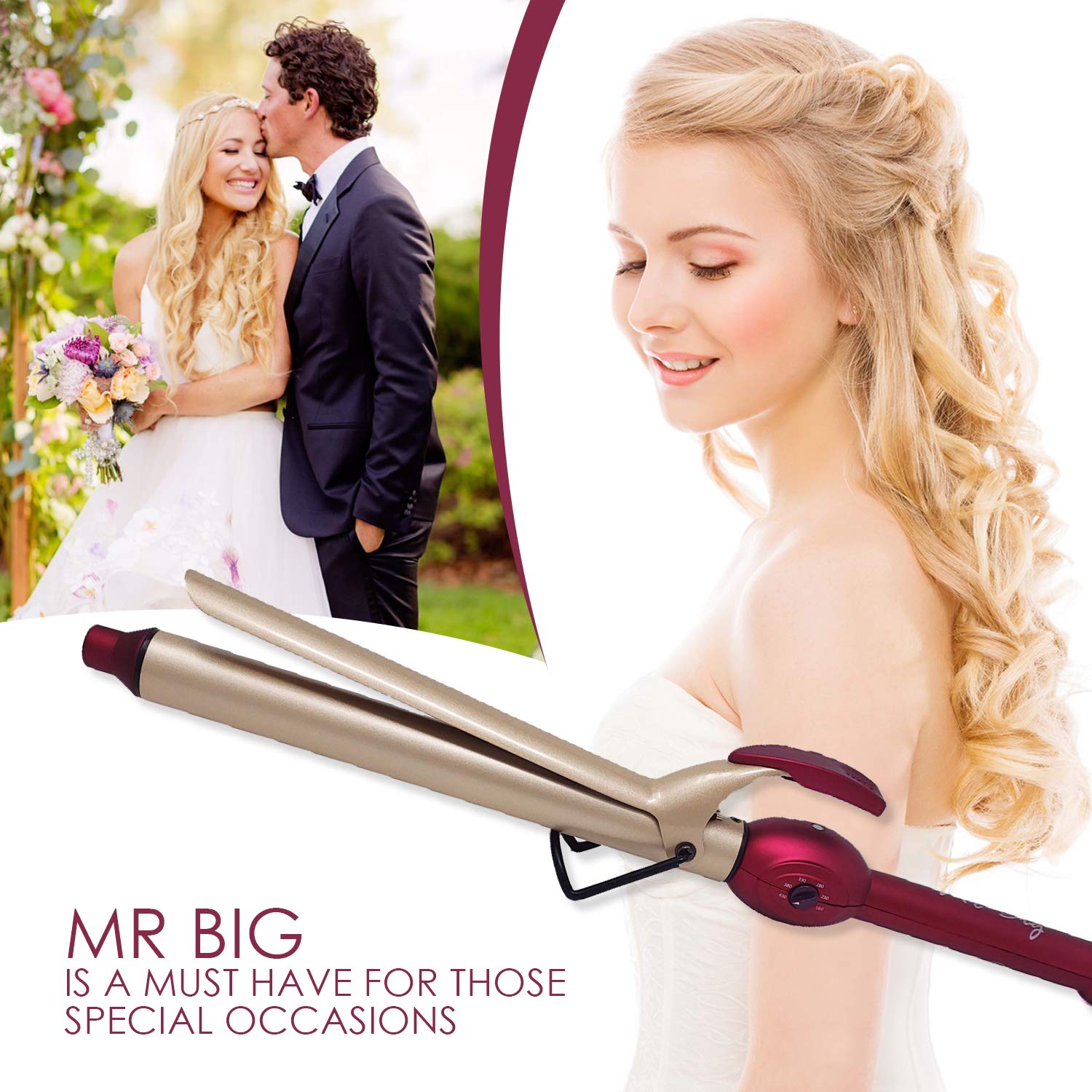 Mr Big Original Hair Curling Iron Wand - XL 9.5