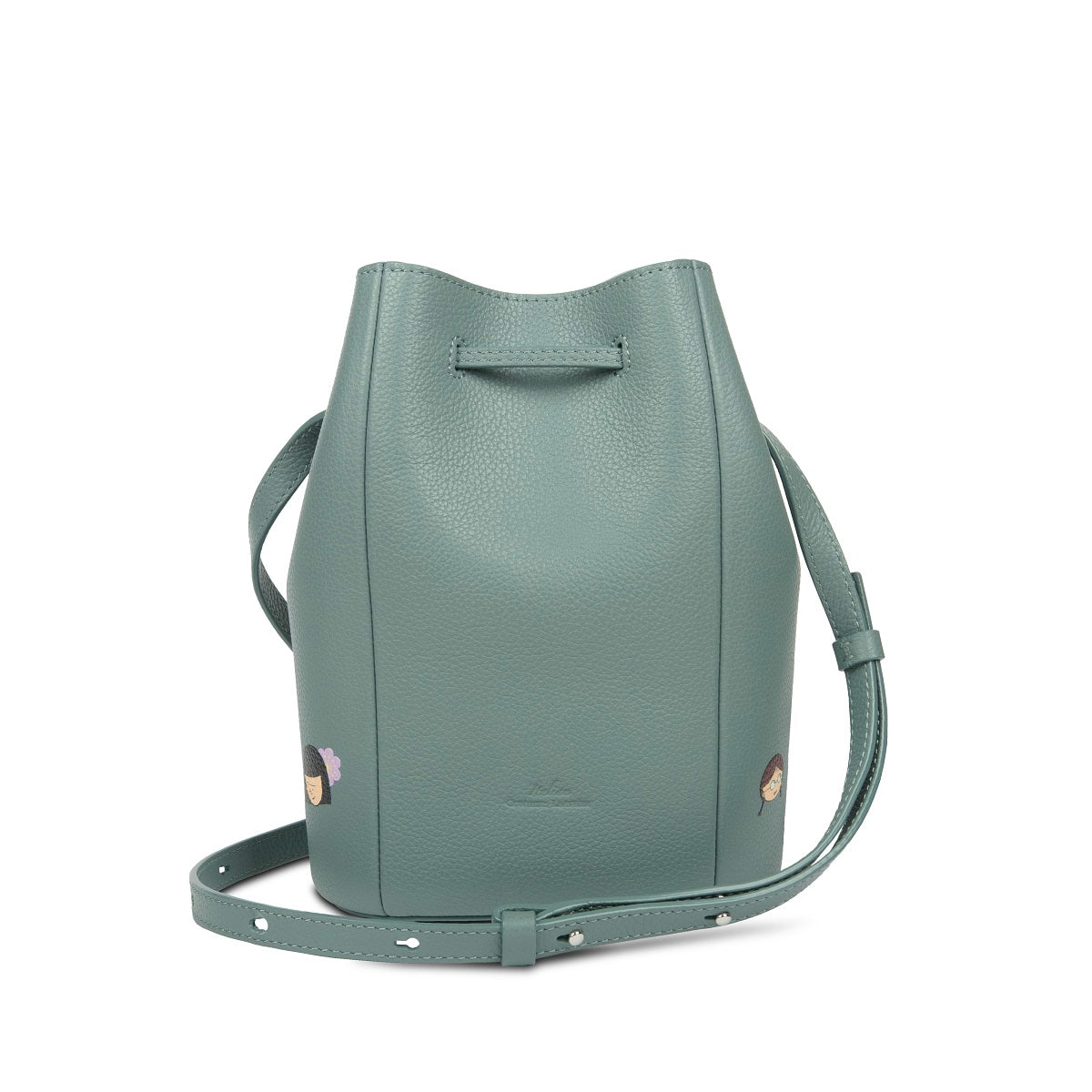 Samuel Ashley x Chibi Maruko Chan Genuine Leather Bucket Bag for Women | Cute Anime Crossbody Purse | Perfect for Daily Use, Travel & Cosplay