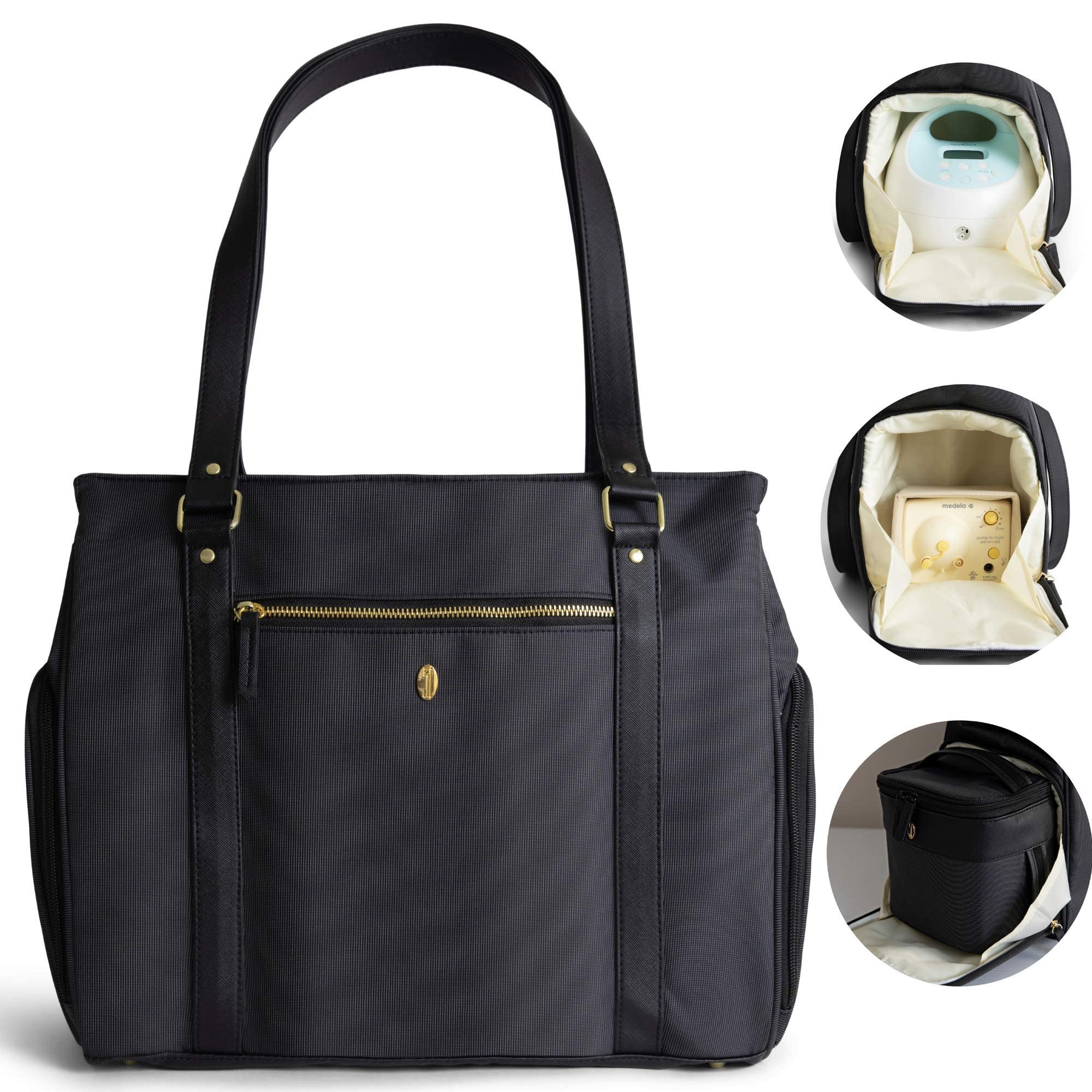 Idaho Jones Breast Pump Bag with Cooler Pocket - Stylish & Functional Pump Bag for Working Moms, Fits Spectra S1/S2 & 15