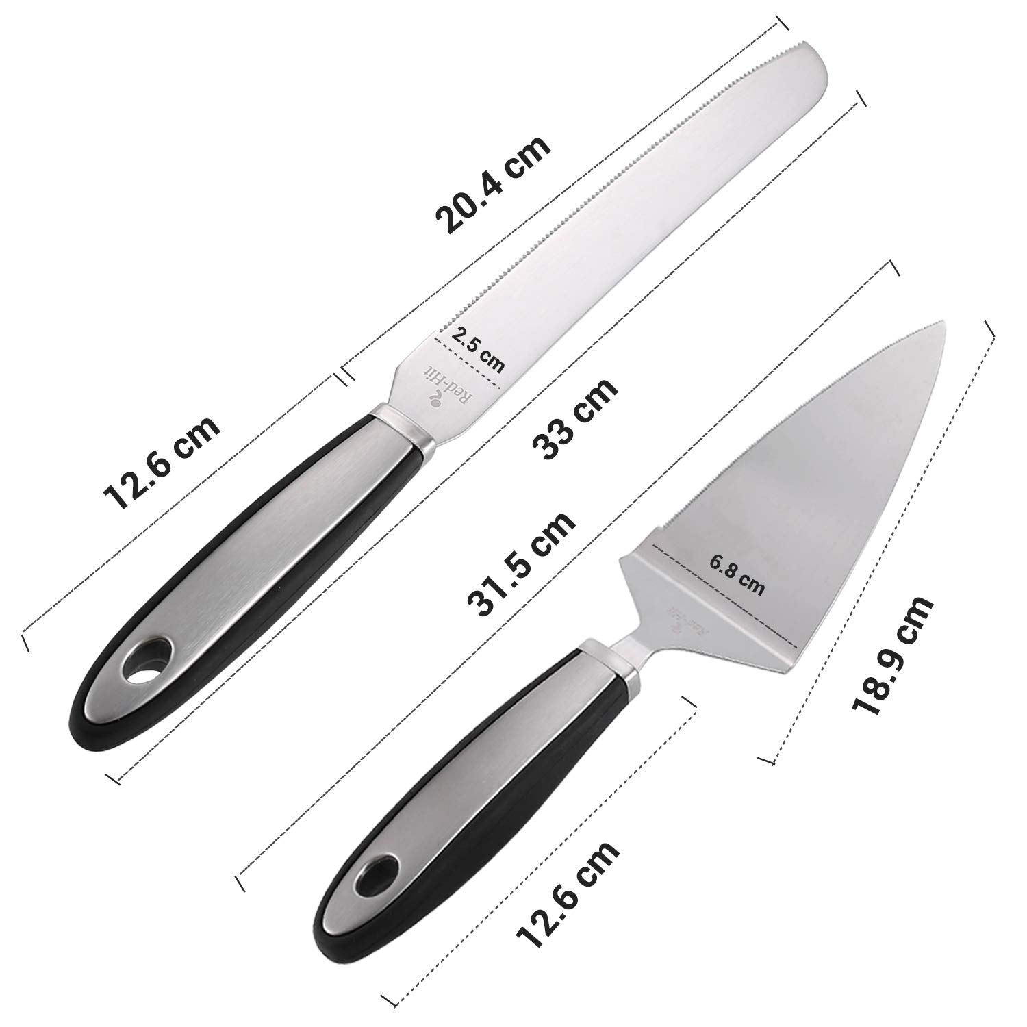 Premium Stainless Steel Cake Cutting Set - Wedding Cake Knife & Server, Pie Spatula - 2-Piece Durable Cake Cutter for Weddings, Birthdays & Special Occasions - Perfect for Cake Serving & Dessert Presentation