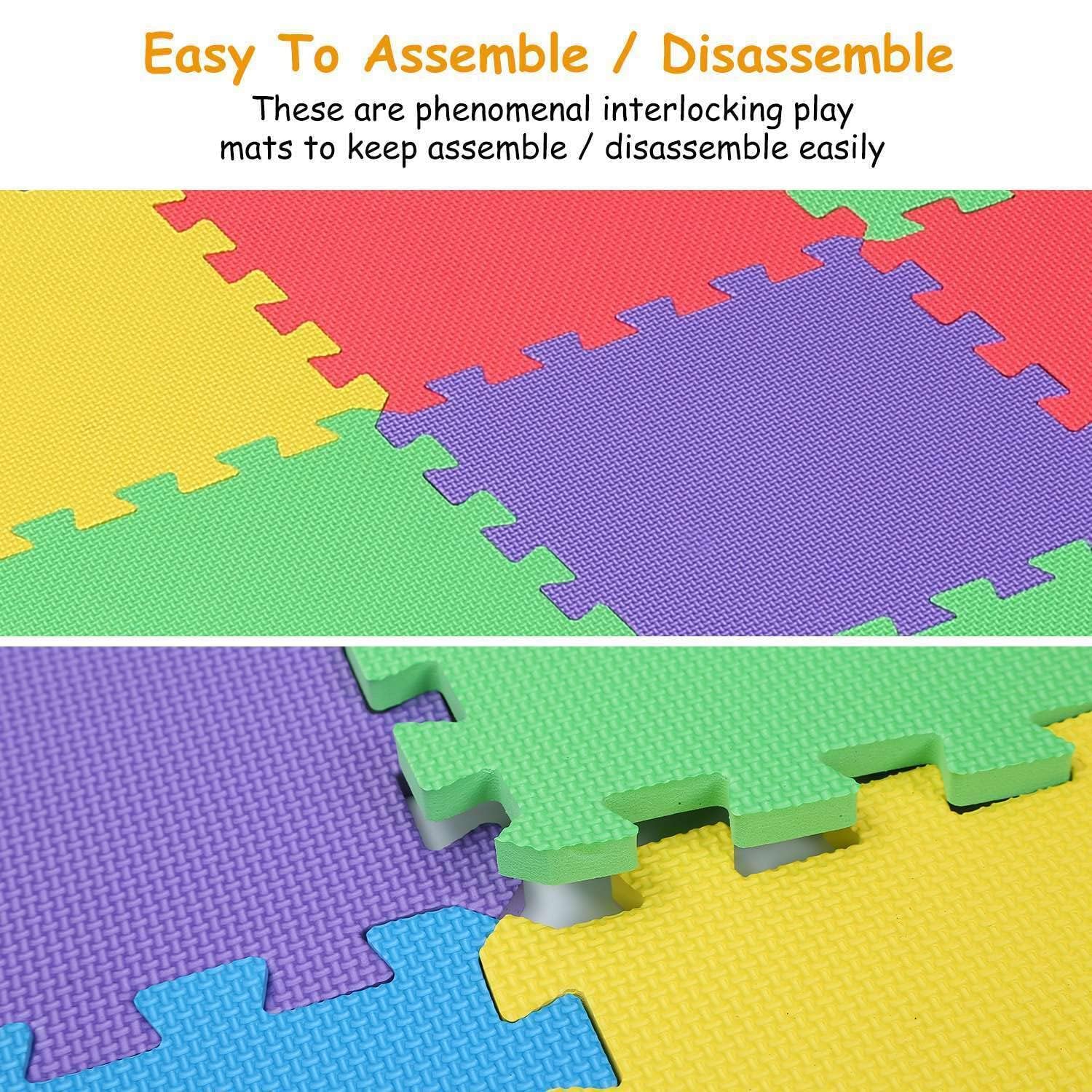 20-Piece Foam Play Mat for Kids - Non-Toxic Puzzle Floor Tiles, Soft Play Mats & Rugs for Baby Crawling, Toddler Playroom, Daycare & Home Nursery Safety