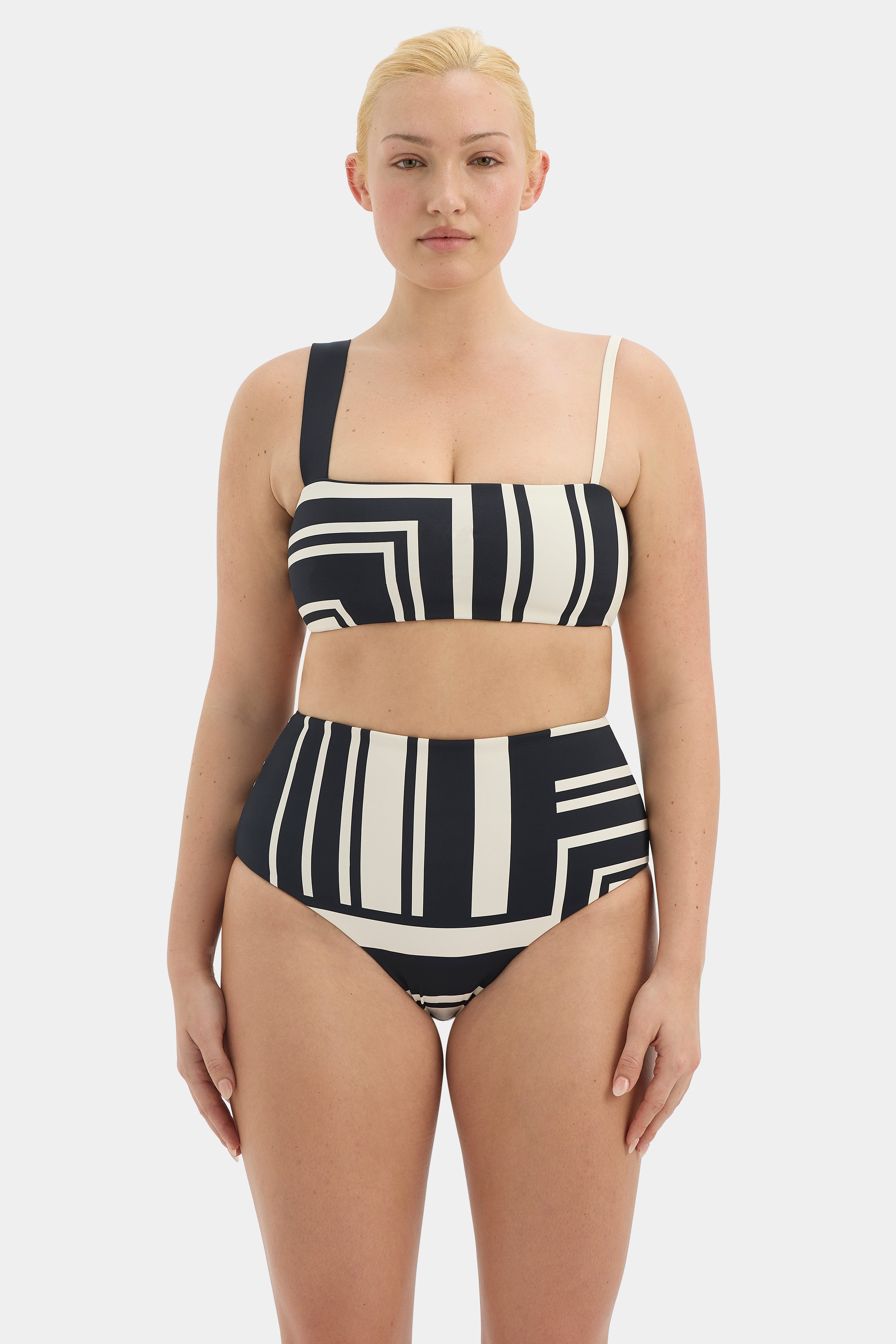 Pietra Bandeau Milano Nero - Stylish Black Bandeau Top for Women | Perfect for Summer Outfits, Beachwear, and Casual Fashion