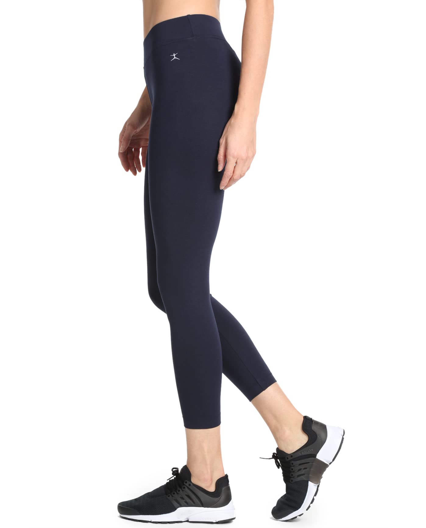 Danskin Women's Essential High-Rise Ankle Leggings - Soft Stretch Workout Yoga Pants for Running, Gym & Lounge Wear