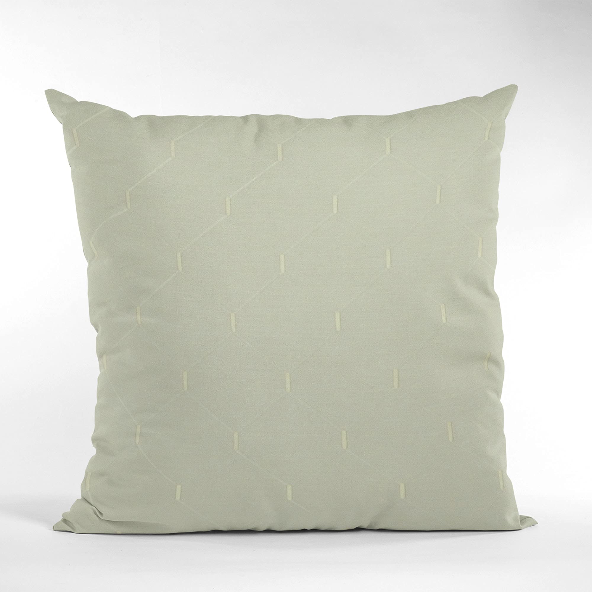 Luxury White Plutus Kona Embroidered Throw Pillow 20x26 Inches - Double Sided Decorative Cushion with Shimmering Pattern for Sofa, Bed & Home Decor