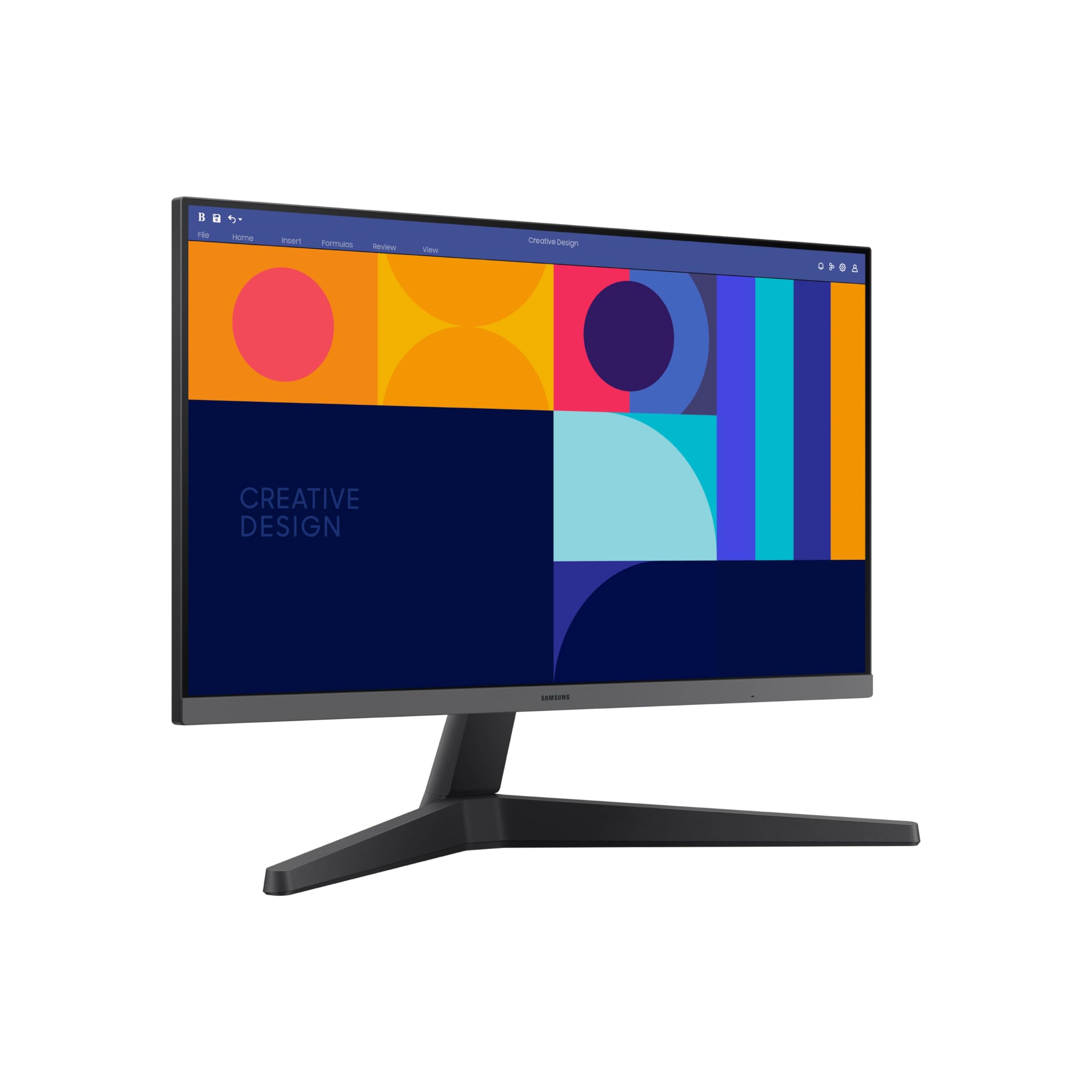 SAMSUNG 24-Inch S33GC Business Monitor - IPS Panel, 100Hz, HDMI & DisplayPort, AMD FreeSync, Eye Care (LS24C332GANXZA) - Ideal for Office Work, Gaming & Home Use