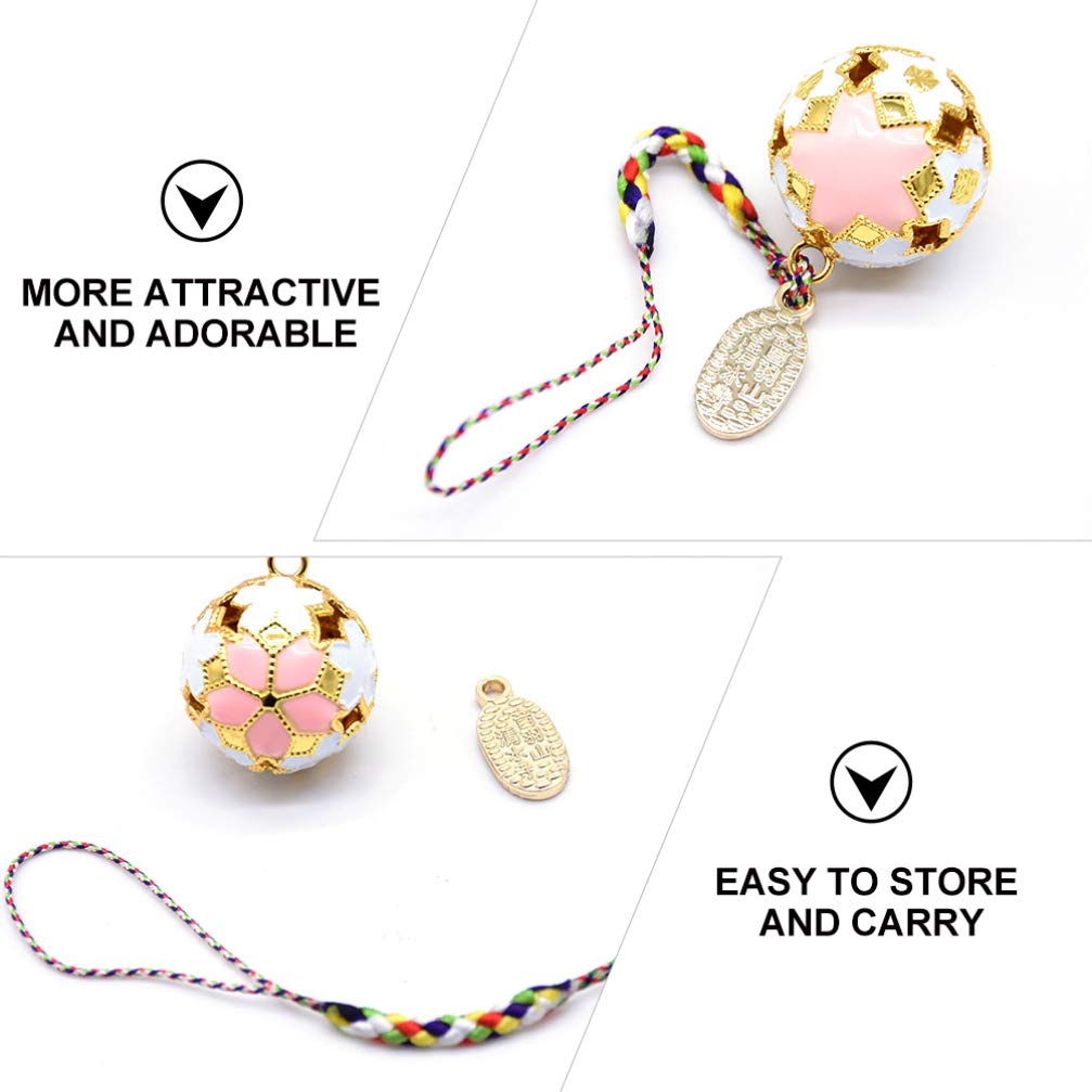 VOSAREA DIY Phone Pendant - Adorable Decorative Phone Lanyard with Bell, Cute Hanging Ornament for Cellphone Accessories | Perfect for DIY Crafts, Gift Giving & Personalizing Your Smartphone