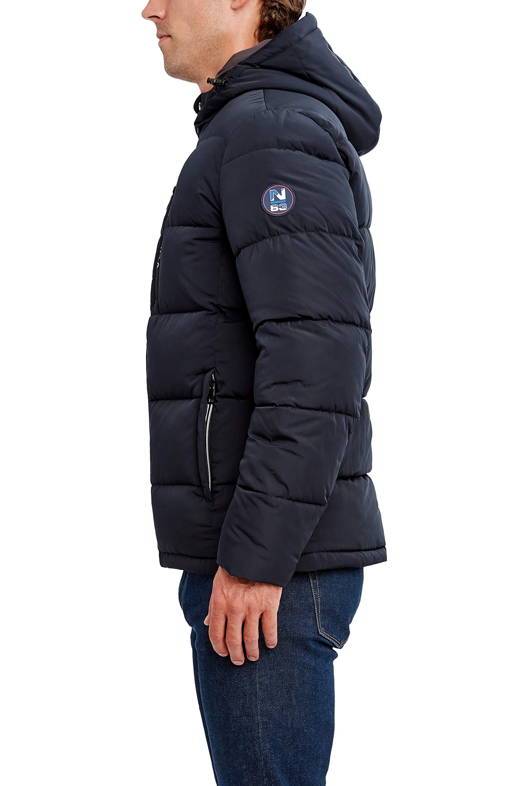 Nautica Men's Waterproof Windproof Hooded Parka Jacket - Winter Warm Coat for Outdoor Activities, Hiking & Casual Wear