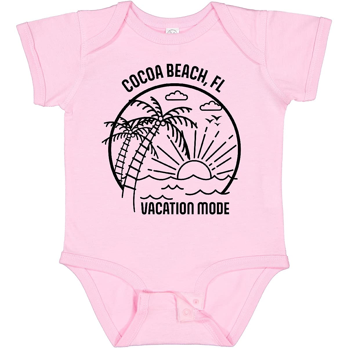 Inktastic Summer Vacation Mode Cocoa Beach Florida Baby Bodysuit - Cute Florida-Themed Onesie for Infants & Toddlers - Perfect for Beach Trips, Family Vacations & Photo Shoots