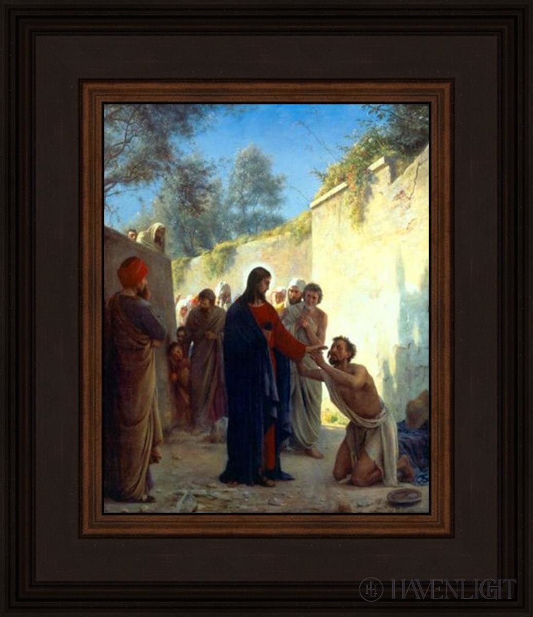 Christ Healing The Blind Man by Carl Bloch - Religious Wall Art, Christian Home Decor, Church & Office Inspiration