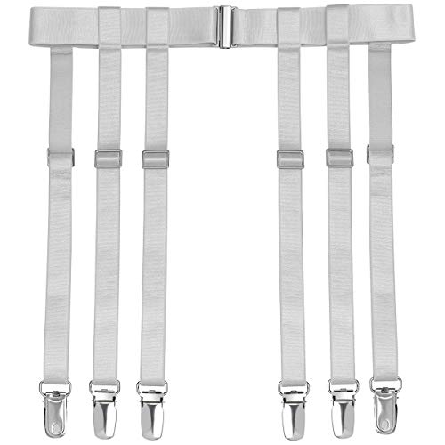 White 6-strap With Suspender Clips
