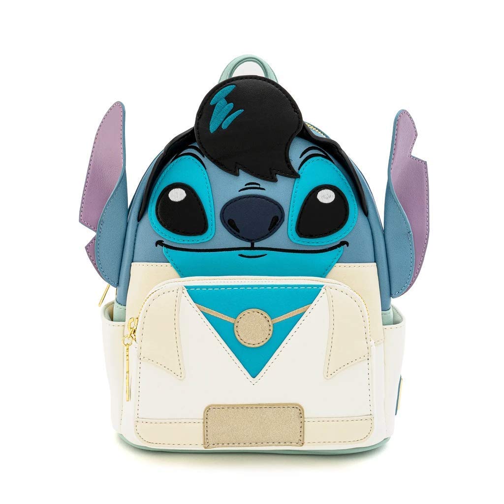 Disney Loungefly Elvis Stitch Cosplay Women's Crossbody Bag - Stylish Double Strap Shoulder Purse for Disney Fans, Collectors & Everyday Use