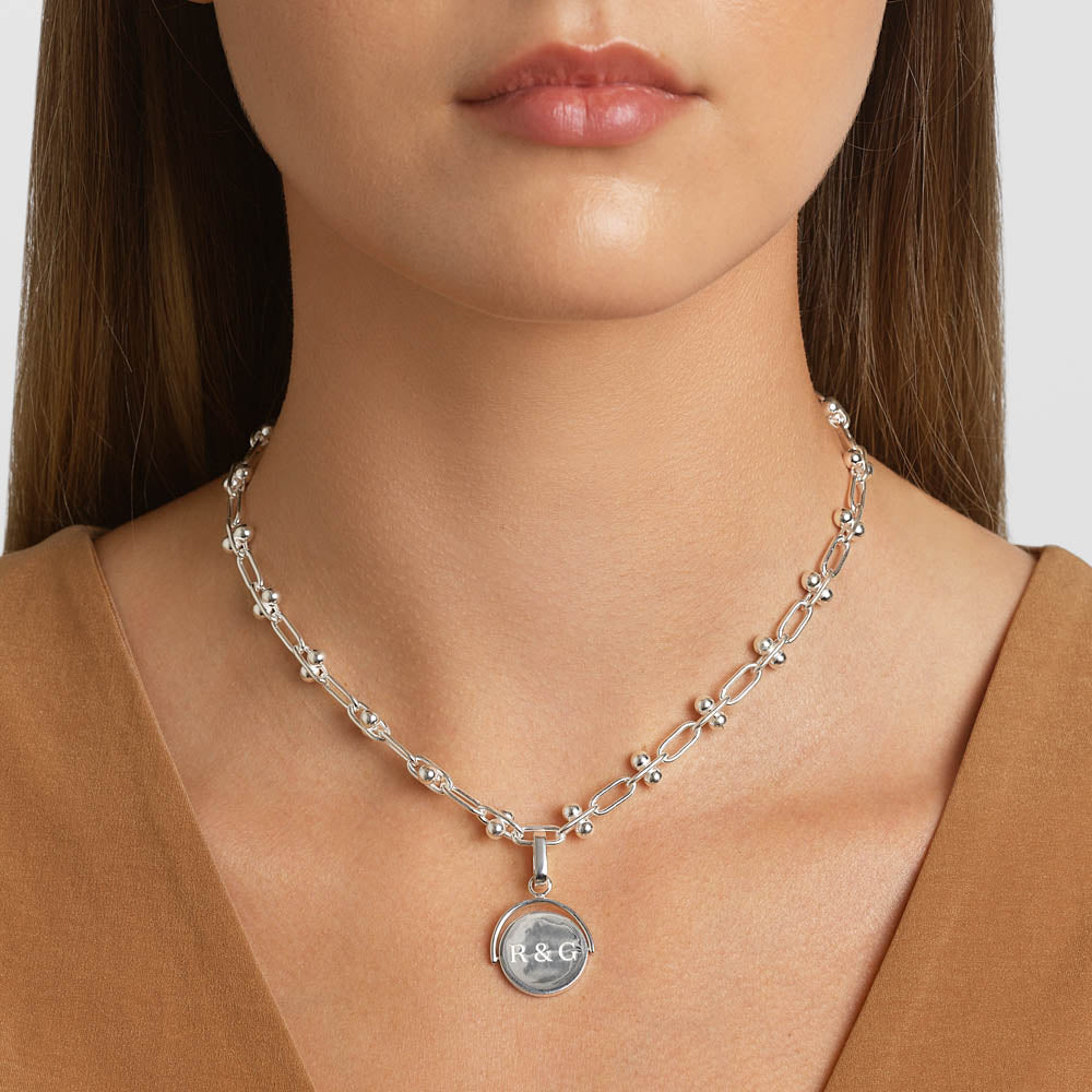 Silver Paperclip Chain Necklace - Trendy Minimalist Jewelry for Women - Perfect for Everyday Wear, Office & Date Night