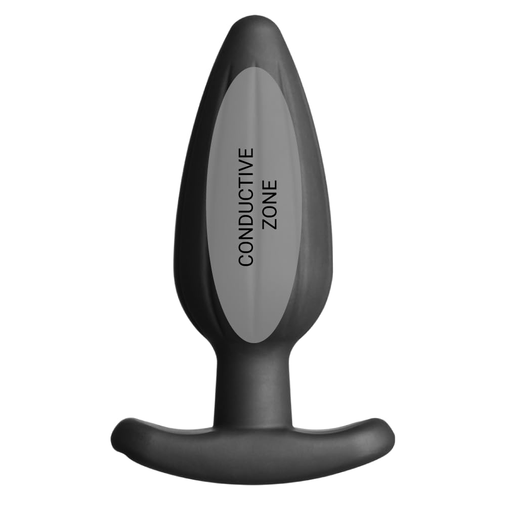 Premium Noir Rocker Electro Butt Plug - Large Black Silicone Anal Toy for Men & Women - Perfect for Couples Play, BDSM, and Solo Pleasure