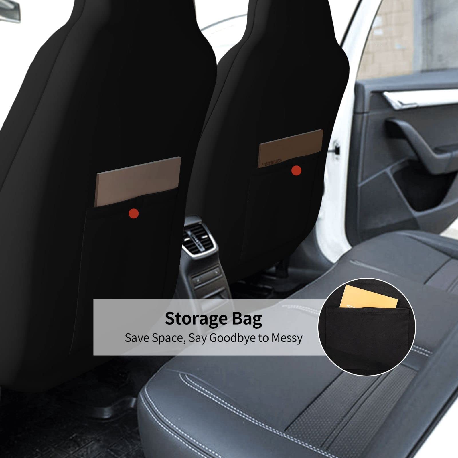 OKLRYNBV American & Kenya Flag Car Seat Covers - Universal Fit for Most Vehicles (2-Piece Set) | Patriotic Car Accessories for SUV, Truck & Sedan